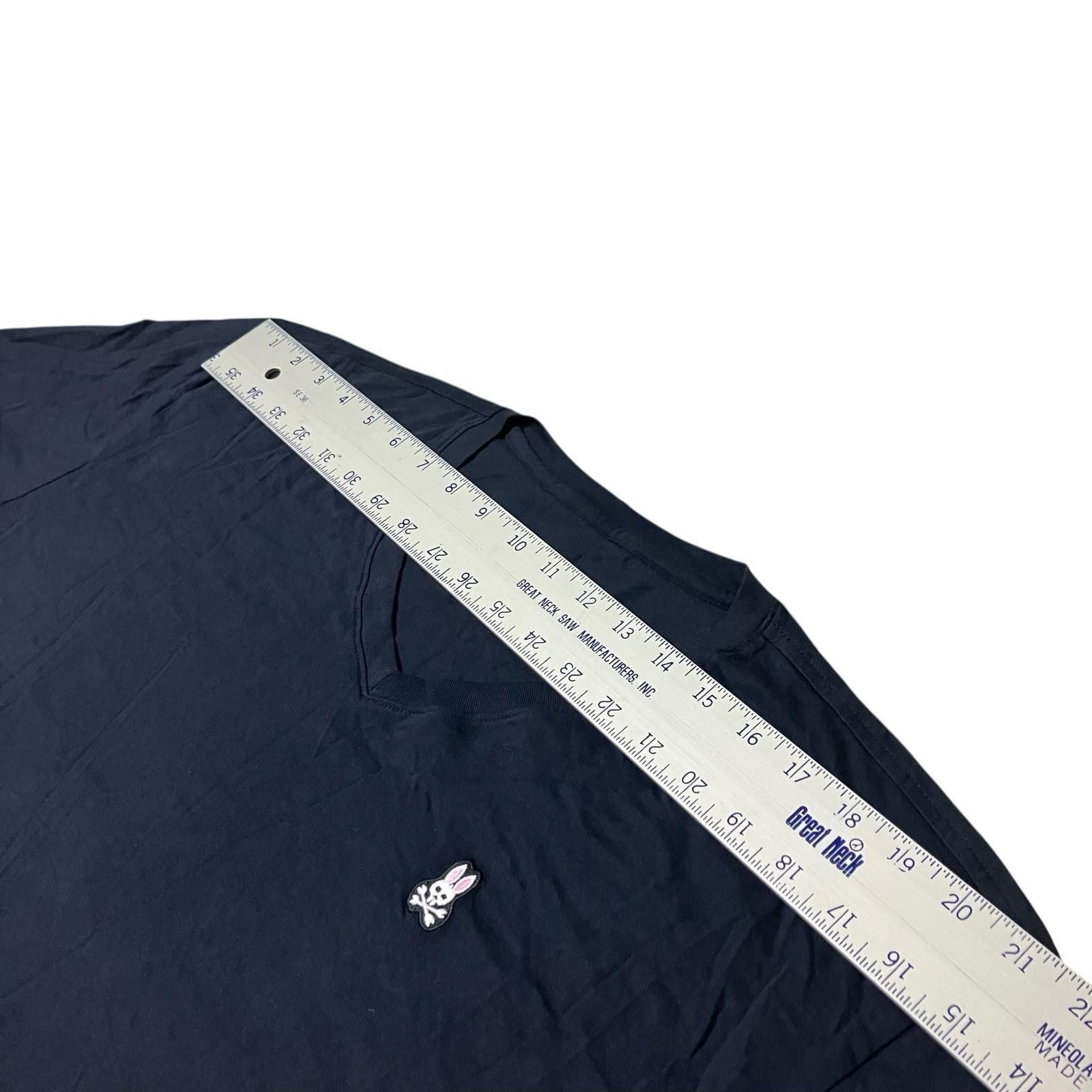 Psycho Bunny Psycho Bunny T-Shirt Mens XL Navy Blue Golf Logo V-Neck Size US XL / EU 56 / 4 - 5 Thumbnail