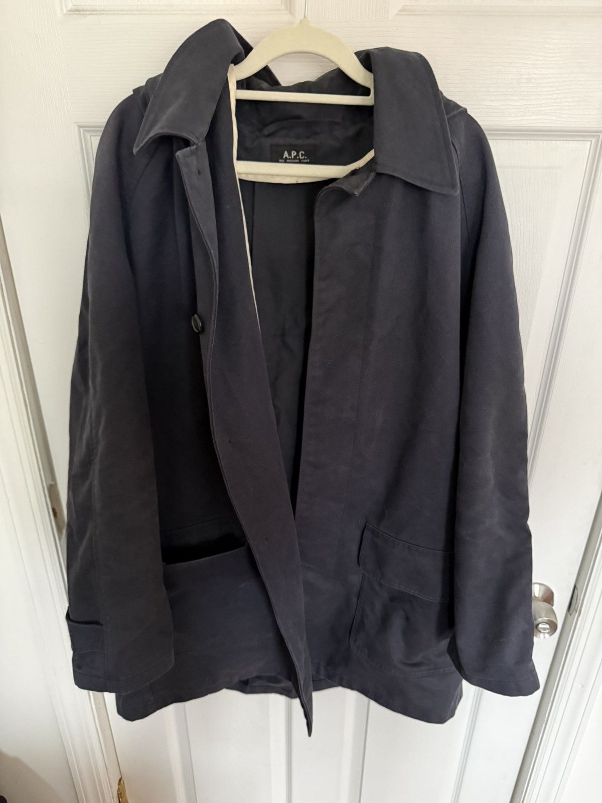 A.P.C. A.P.C. Hooded Spring Jacket / Mac Navy Size M Size US M / EU 48-50 / 2 - 1 Thumbnail