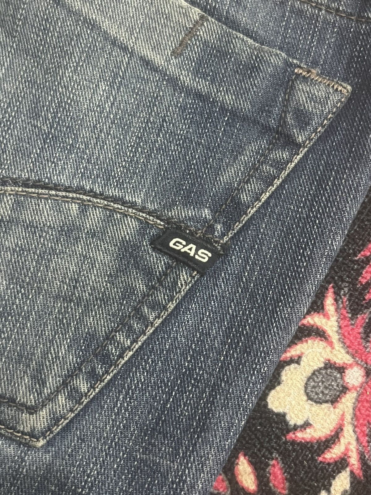 GAS Vintage GAS Blue Faded Washed Straight Leg Jeans Size US 32 / EU 48 - 10 Thumbnail