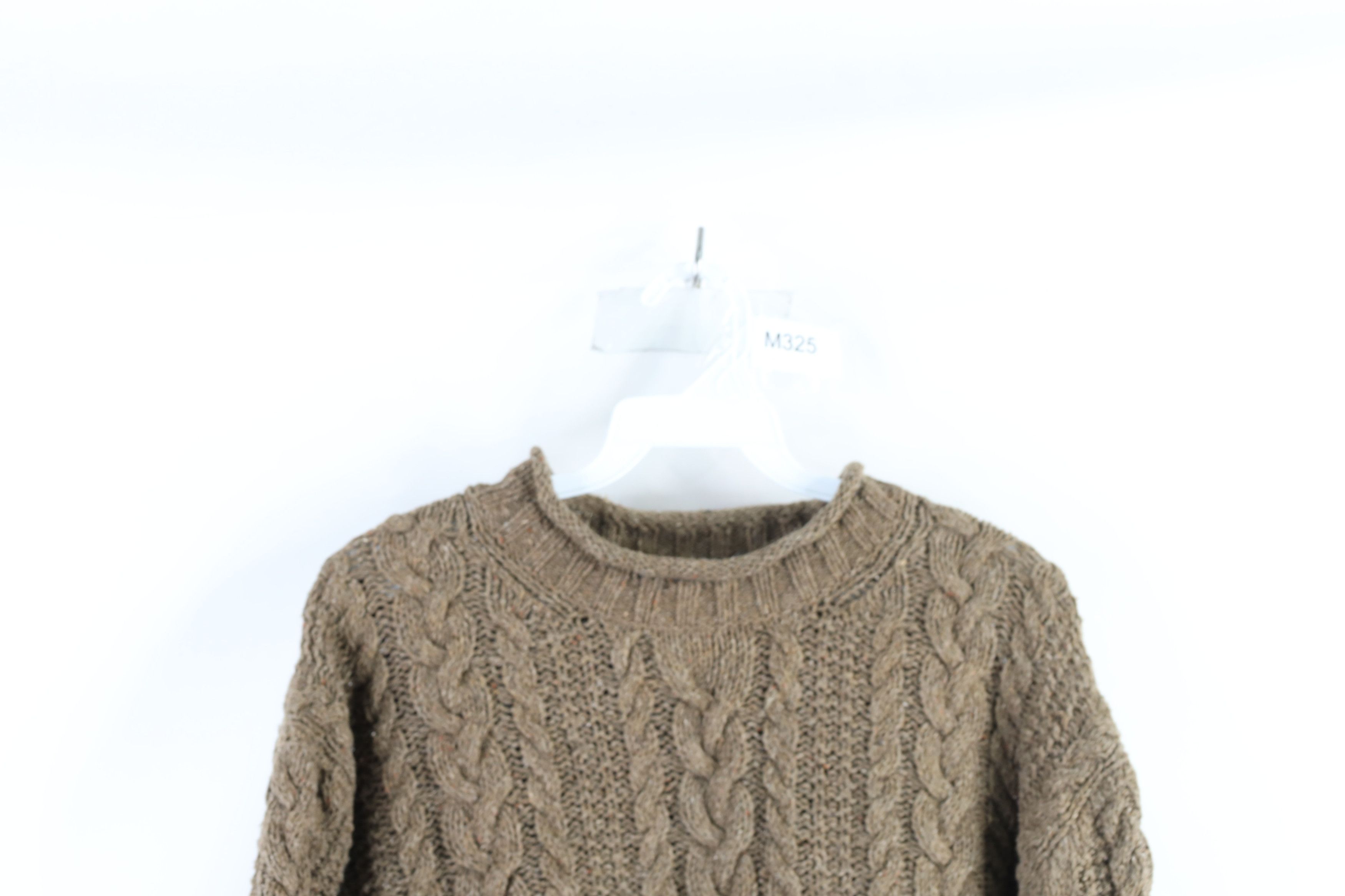 Ralph Lauren × Vintage Vintage 90s Ralph Lauren Chunky Knit Marled Sweater Brown Size US XL / EU 56 / 4 - 2 Thumbnail