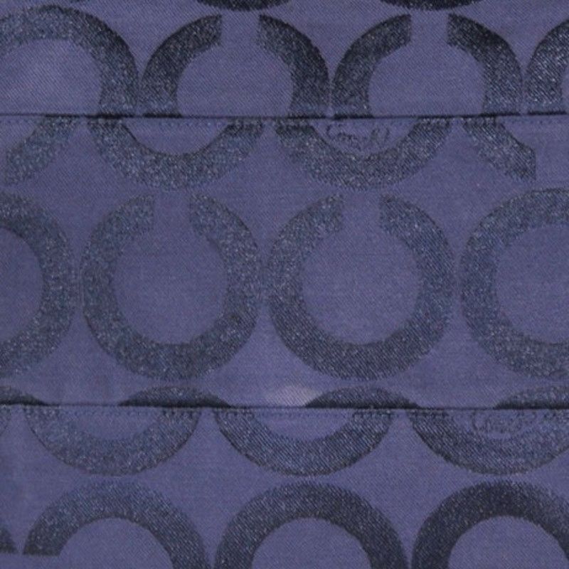 Coach Coach Navy Blue Glitter Signature Canvas Shoulder Bag Size ONE SIZE - 8 Thumbnail