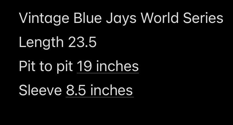Other Vintage World Series Blue Jays Tee Size US S / EU 44-46 / 1 - 3 Thumbnail