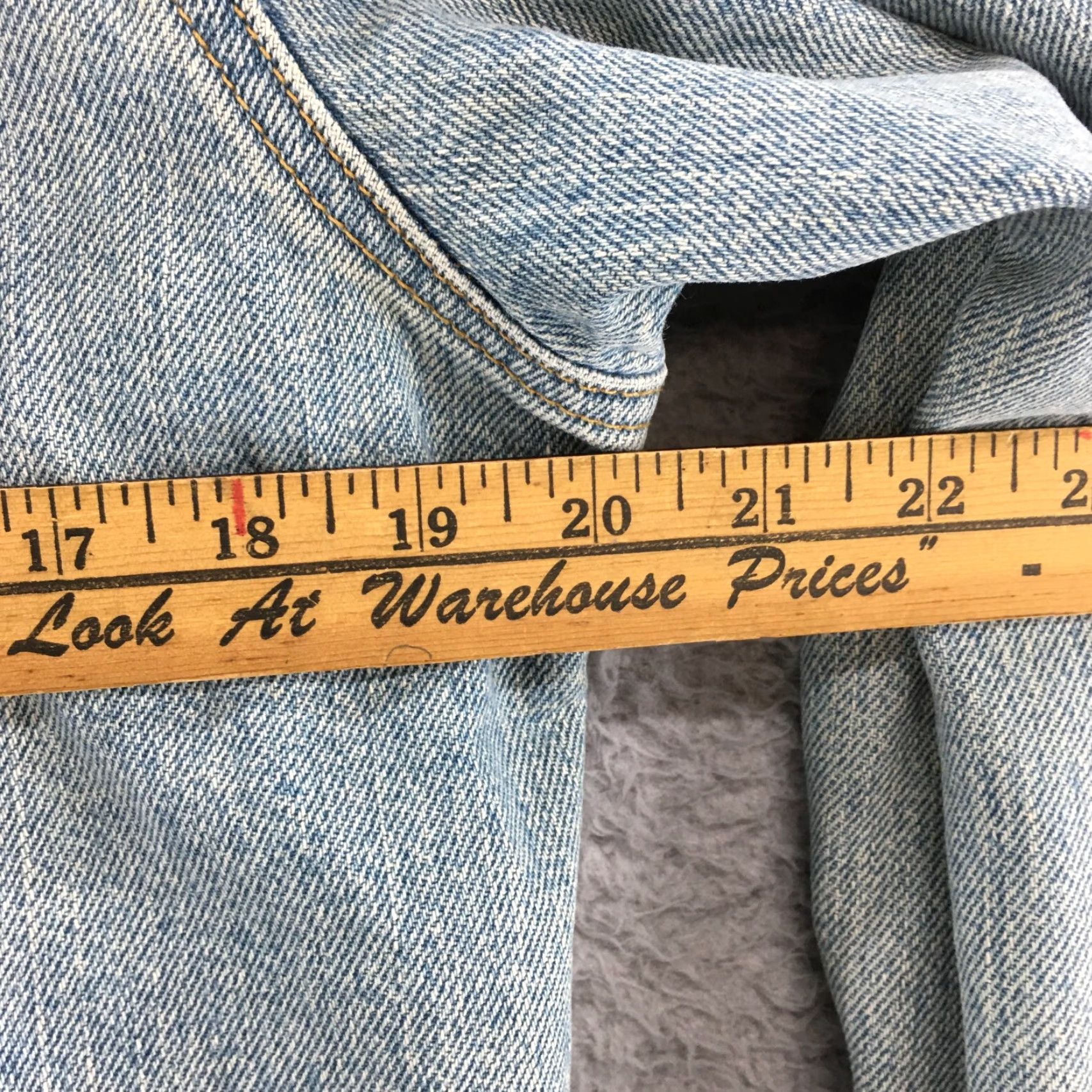 Express Express Jeans Cropped Denim Jacket Womens L Blue Cotton Button Up Front Pockets Size 36" / US 14 / IT 50 - 4 Thumbnail