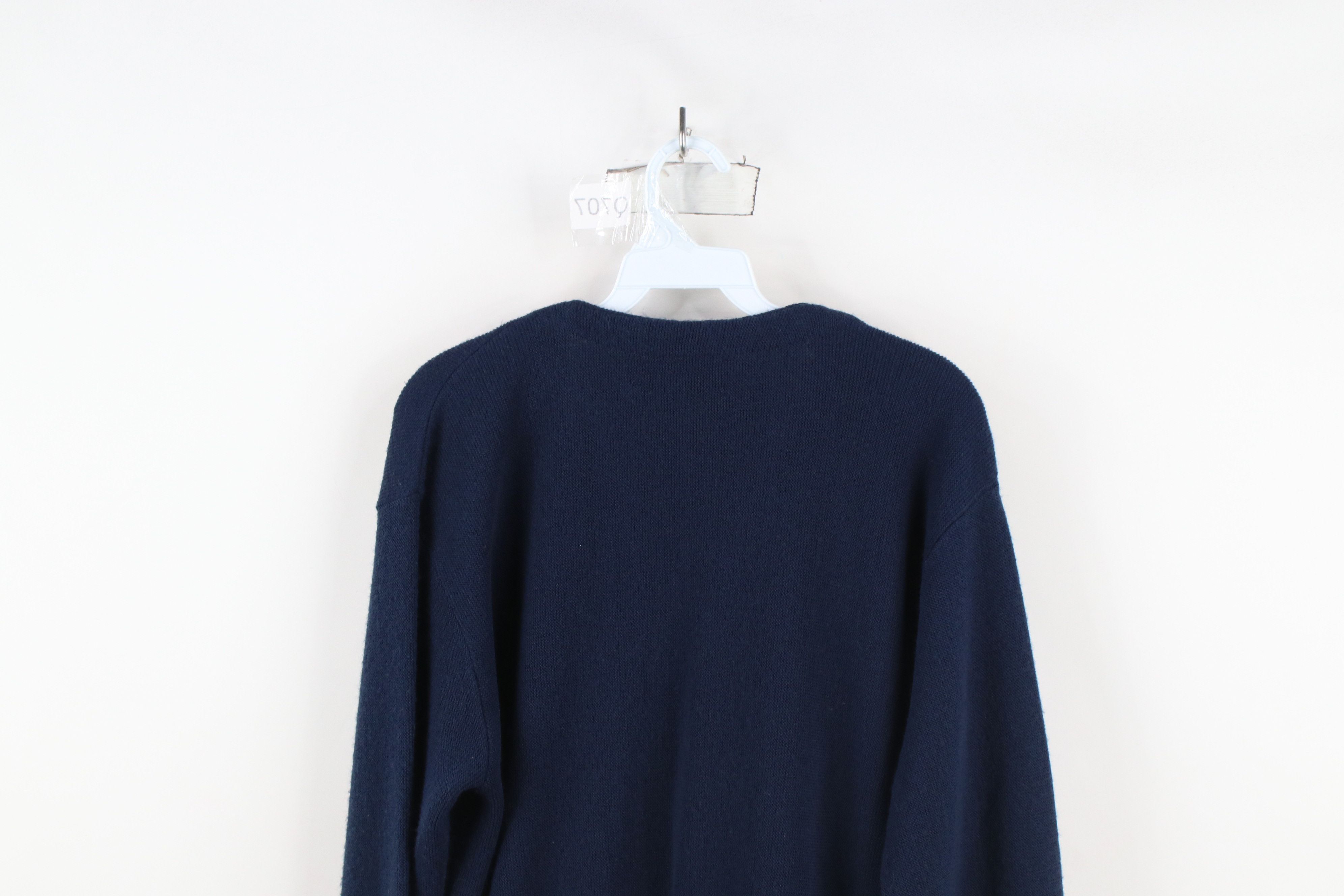 Izod × Vintage Vintage 80s 90s Izod Spell Cardigan Sweater Navy Blue USA Size US M / EU 48-50 / 2 - 8 Thumbnail