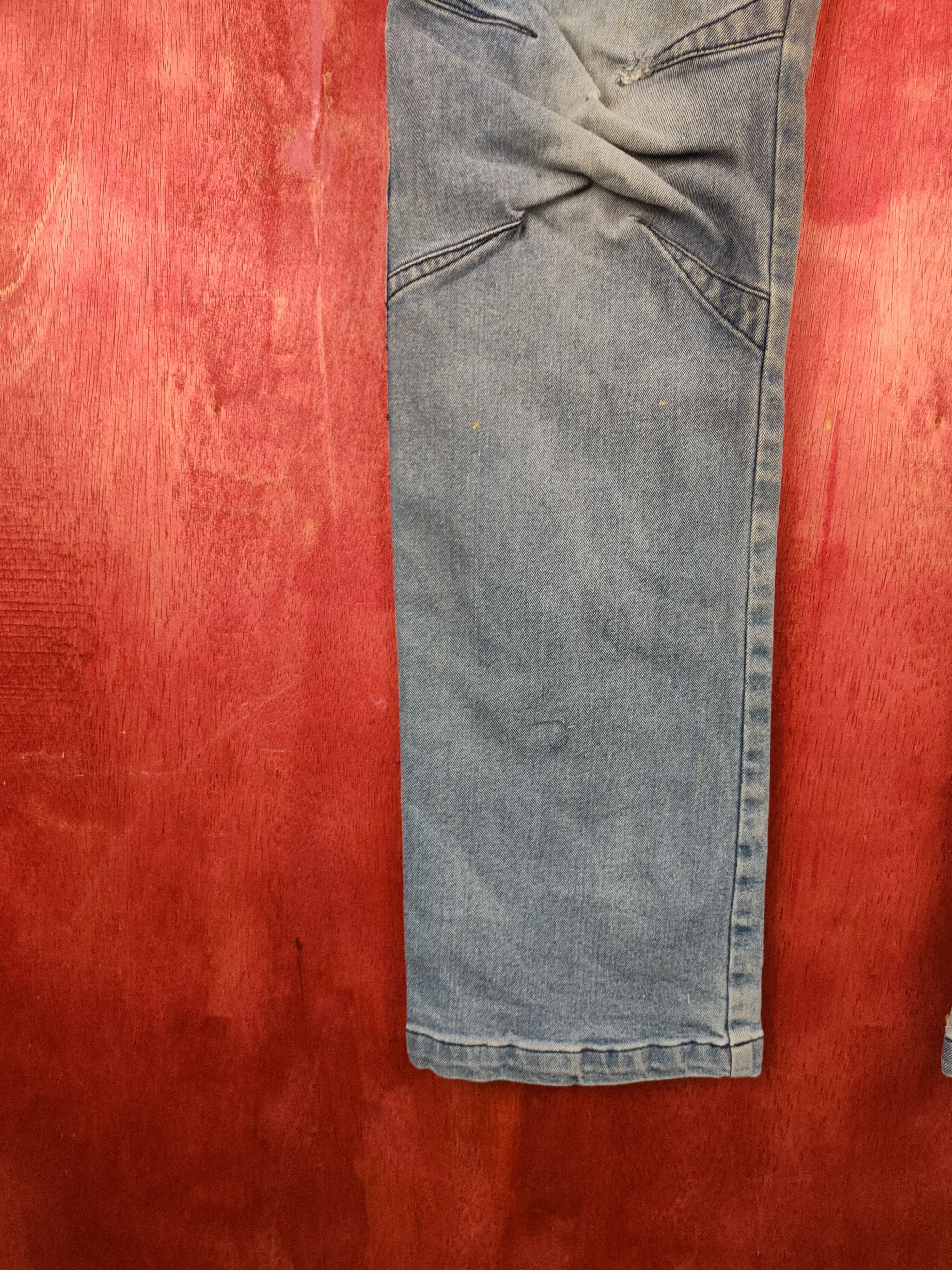 Japanese Brand FieldCore Blue Faded Distressed Ripped Jeans #S2018 Size US 33 - 5 Thumbnail