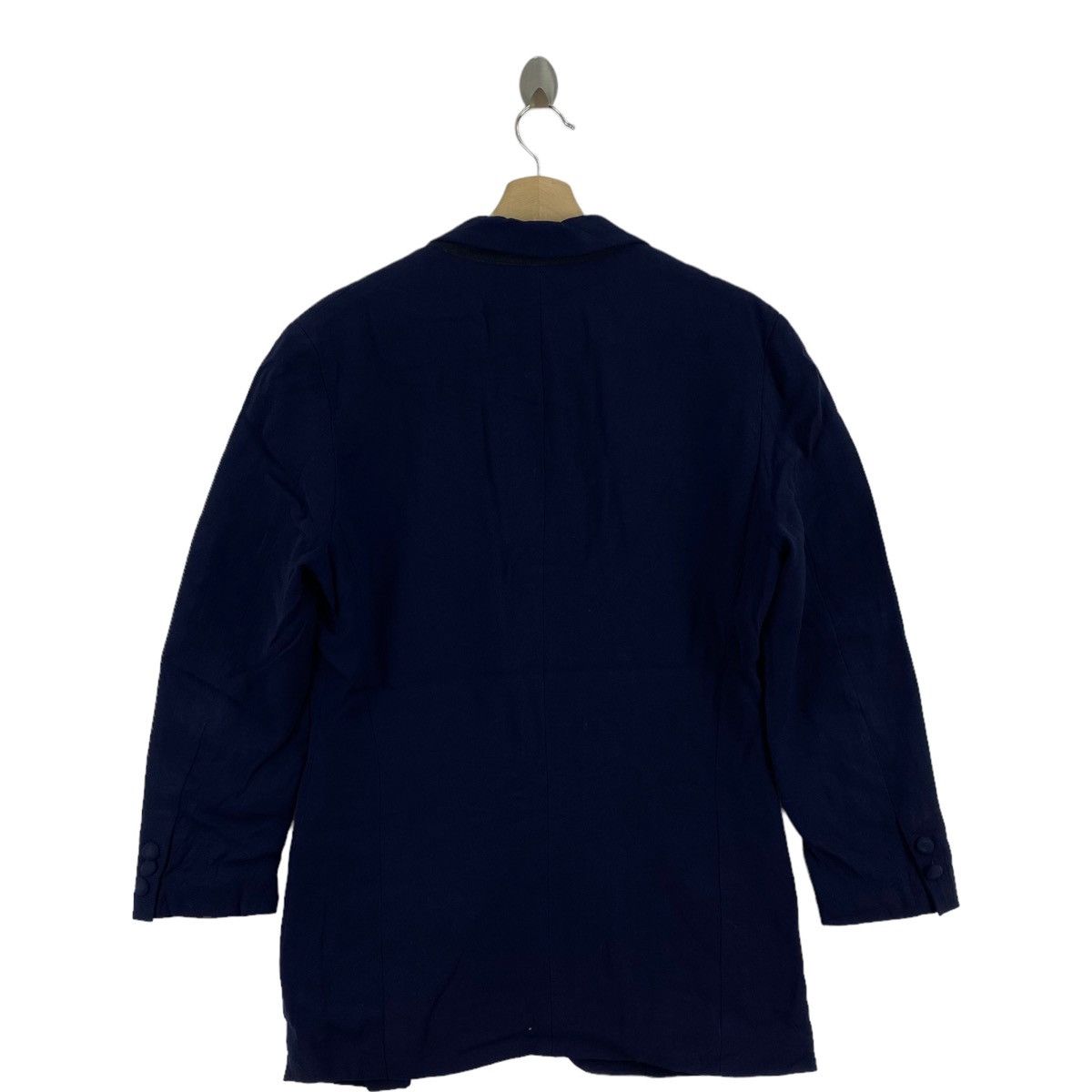 DKNY Vintage DONNA KARAN New York DKNY Plain Blue Blazer Coat Size US M / EU 48-50 / 2 - 2 Thumbnail
