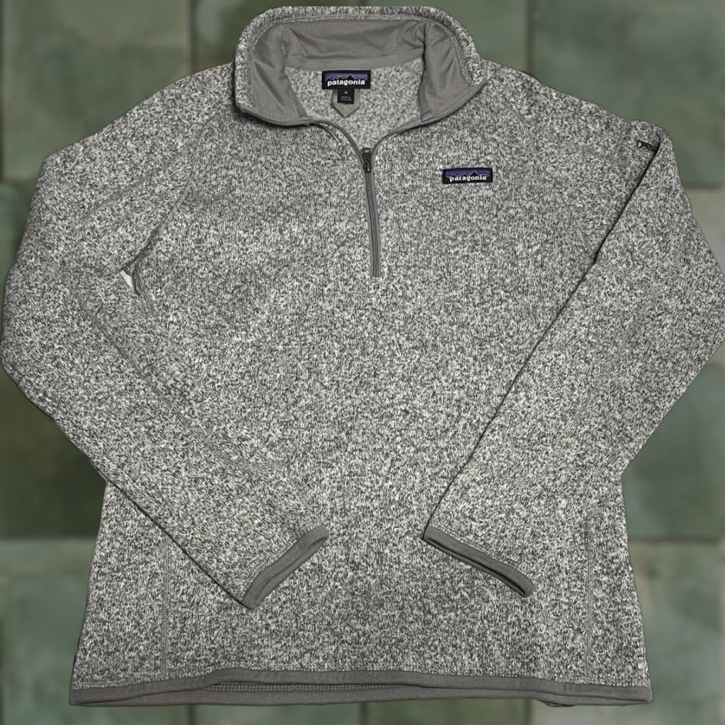 Patagonia Patagonia Better Sweater Womens Medium Quarter Zip Gray Pullover Fleece Jacket Size M / US 6-8 / IT 42-44 - 1 Thumbnail