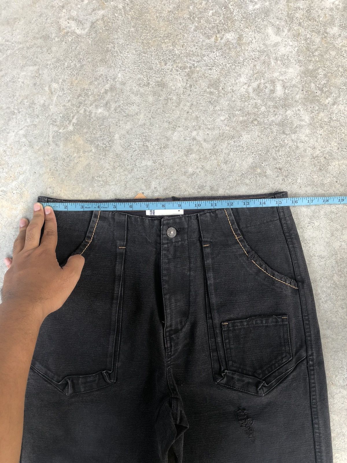 Japanese Brand Japanese Global Work Distressed Baker Pant Size US 31 - 22 Thumbnail