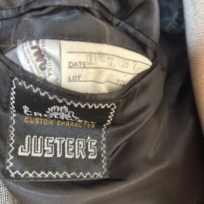 Other Cromwell Juster's Custom Suit Sz 44-46 Windowpane Wool Two B Size 44R - 5 Thumbnail