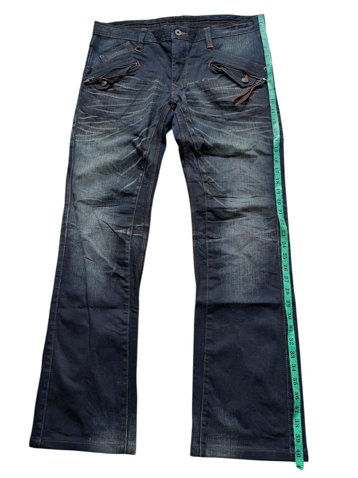 Nicole Club Flared Jeans Sick Nicole Club Claumark Distressed Denim. Size US 35 - 8 Thumbnail