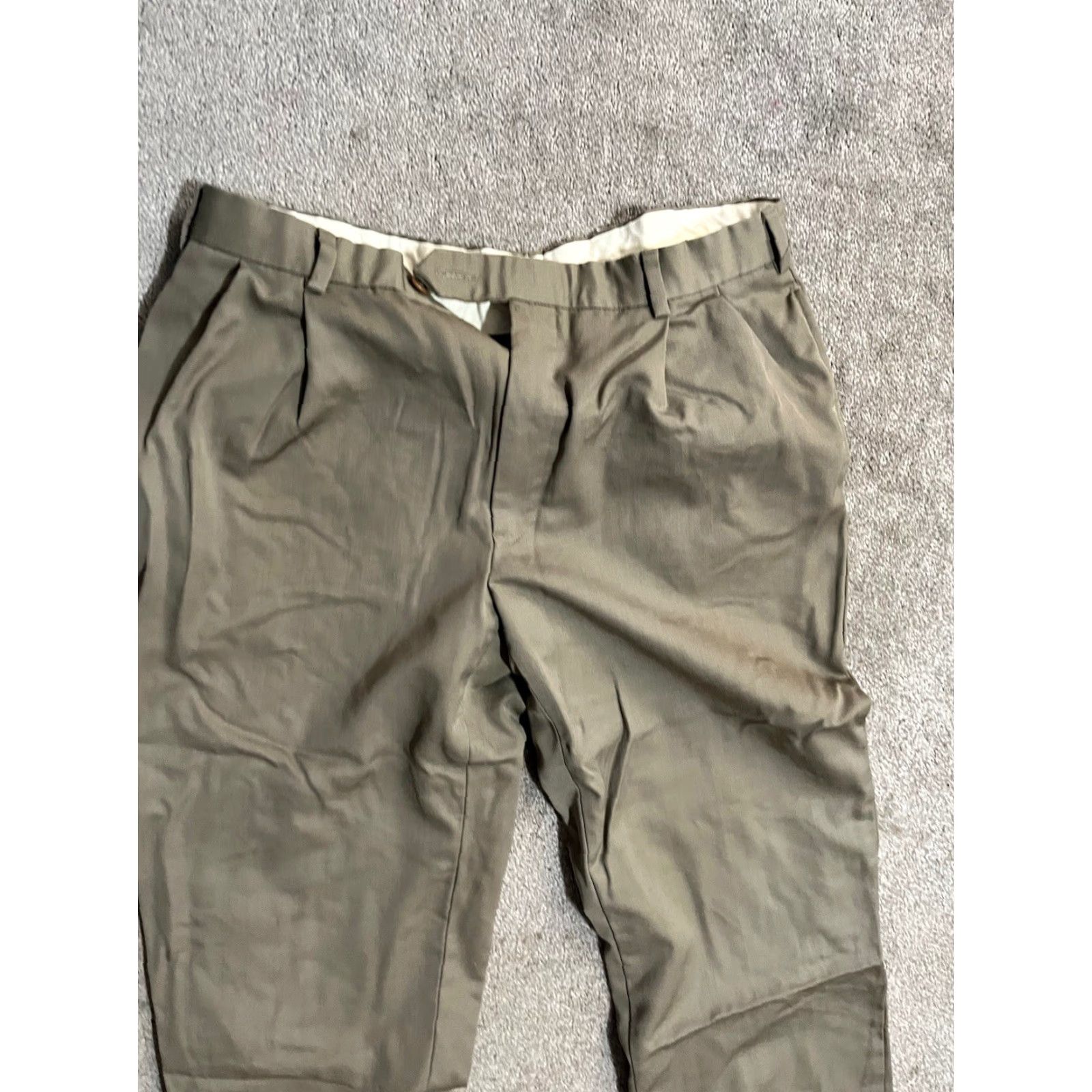 Brooks Brothers Brooks Brothers Madison Dress Pants Wool Green Hemmed Mens Sz 34x25 Size US 34 / EU 50 - 2 Thumbnail