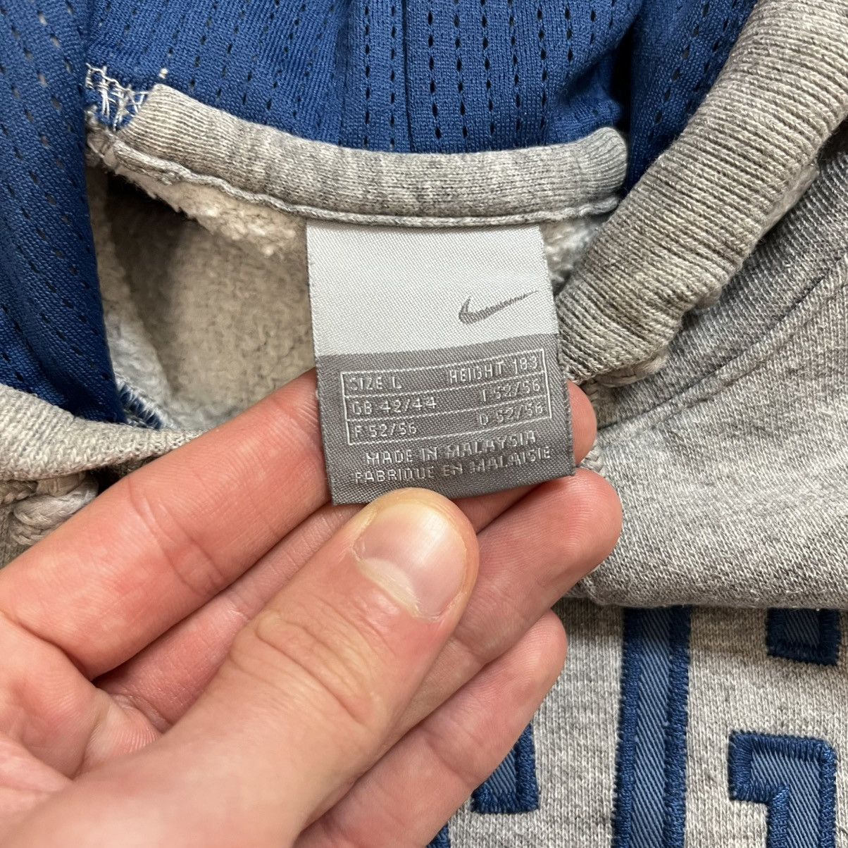 Nike × Vintage Vintage hoodie Nike 90s Oregon Drill track big Swoosh Logo M Size US M / EU 48-50 / 2 - 7 Thumbnail