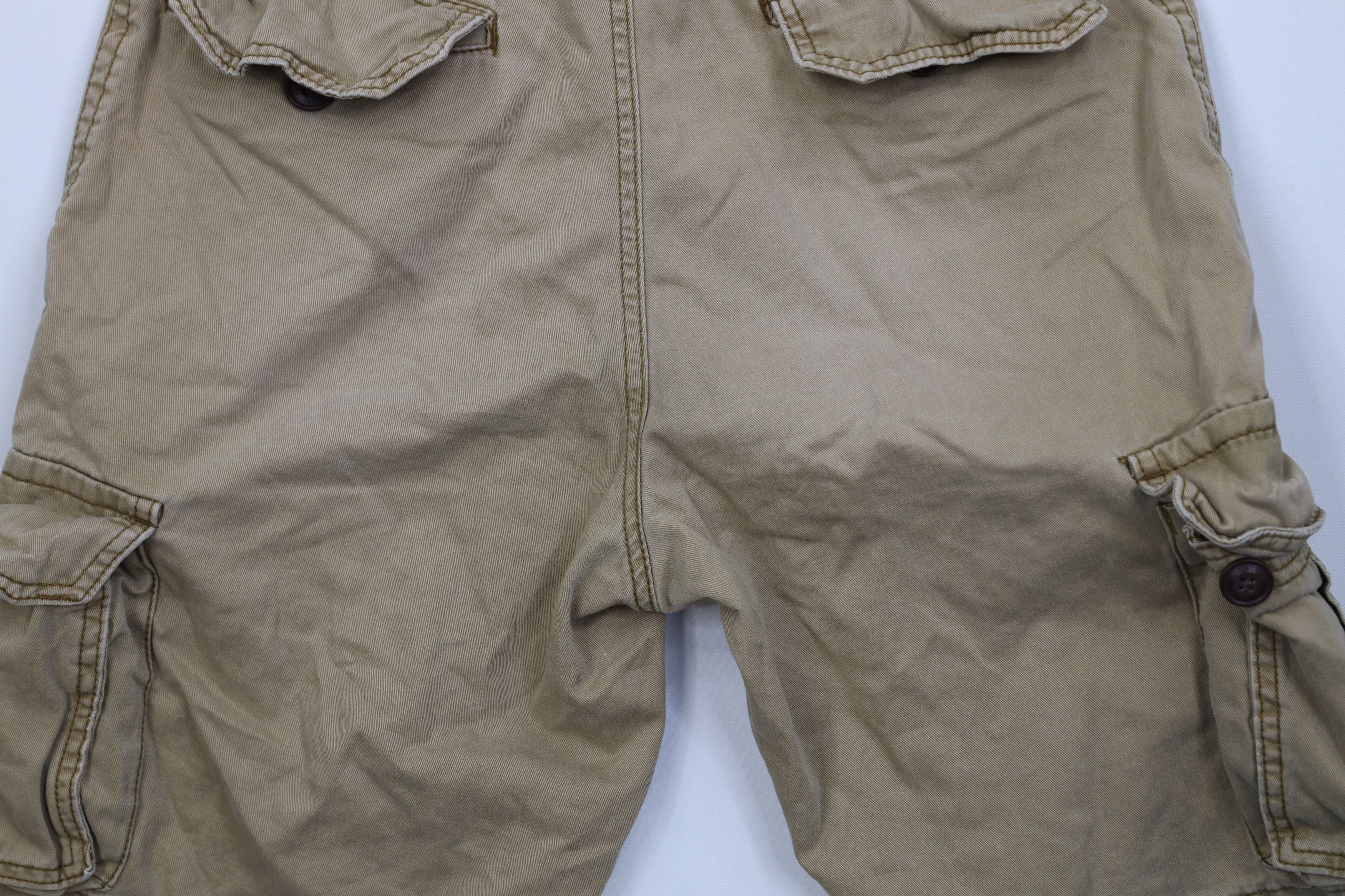 Aeropostale Vintage Y2K Aeropostale Heavyweight Cargo Shorts Brown Size US 32 / EU 48 - 13 Thumbnail
