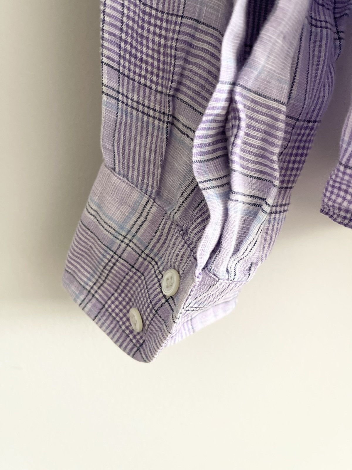 Faconnable STEAL! Vintage 1990s Faconnable Purple Flannel Shirt Size US XXL / EU 58 / 5 - 5 Thumbnail