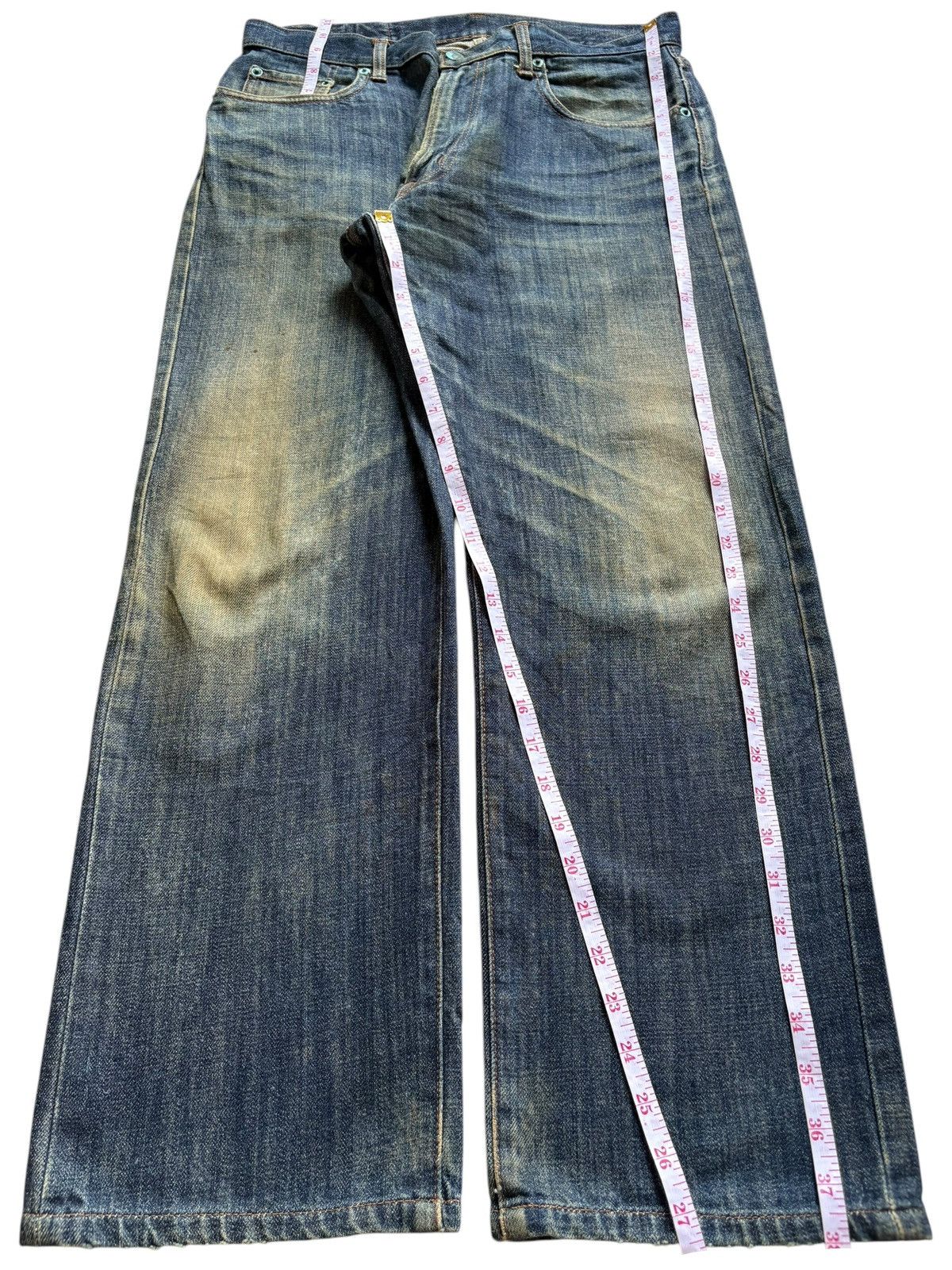 Japanese Brand Vintage Japanese Brand Rusty Mud Wash Loose Baggy Jeans Size US 32 / EU 48 - 13 Thumbnail