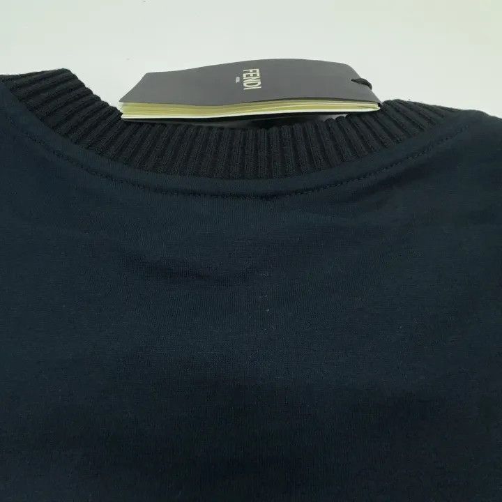 Fendi Fendi Color Block Logo Embroidery Short Sleeve Tee -2507 Size US M / EU 48-50 / 2 - 9 Thumbnail