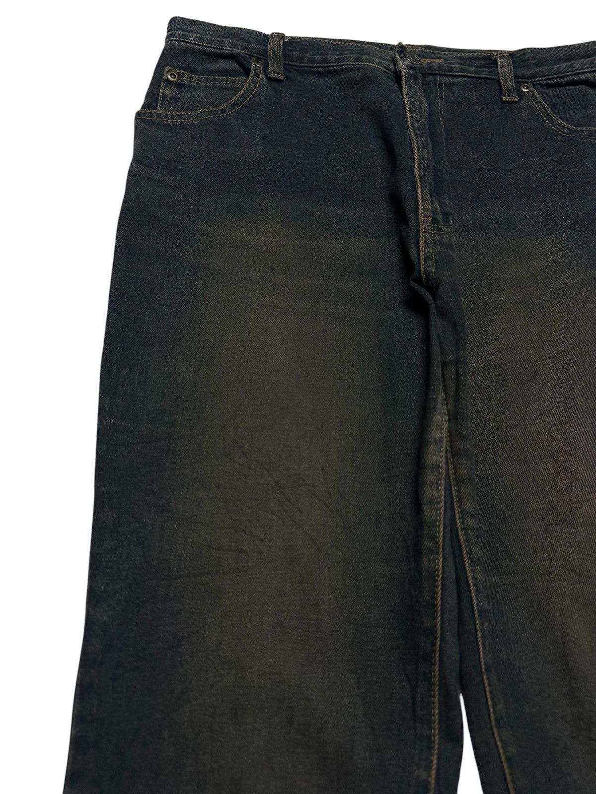 Tornado Mart VINTAGE JAPANESE FLARED RUSTY MUDWASHED DARK DENIM Size US 30 / EU 46 - 6 Thumbnail