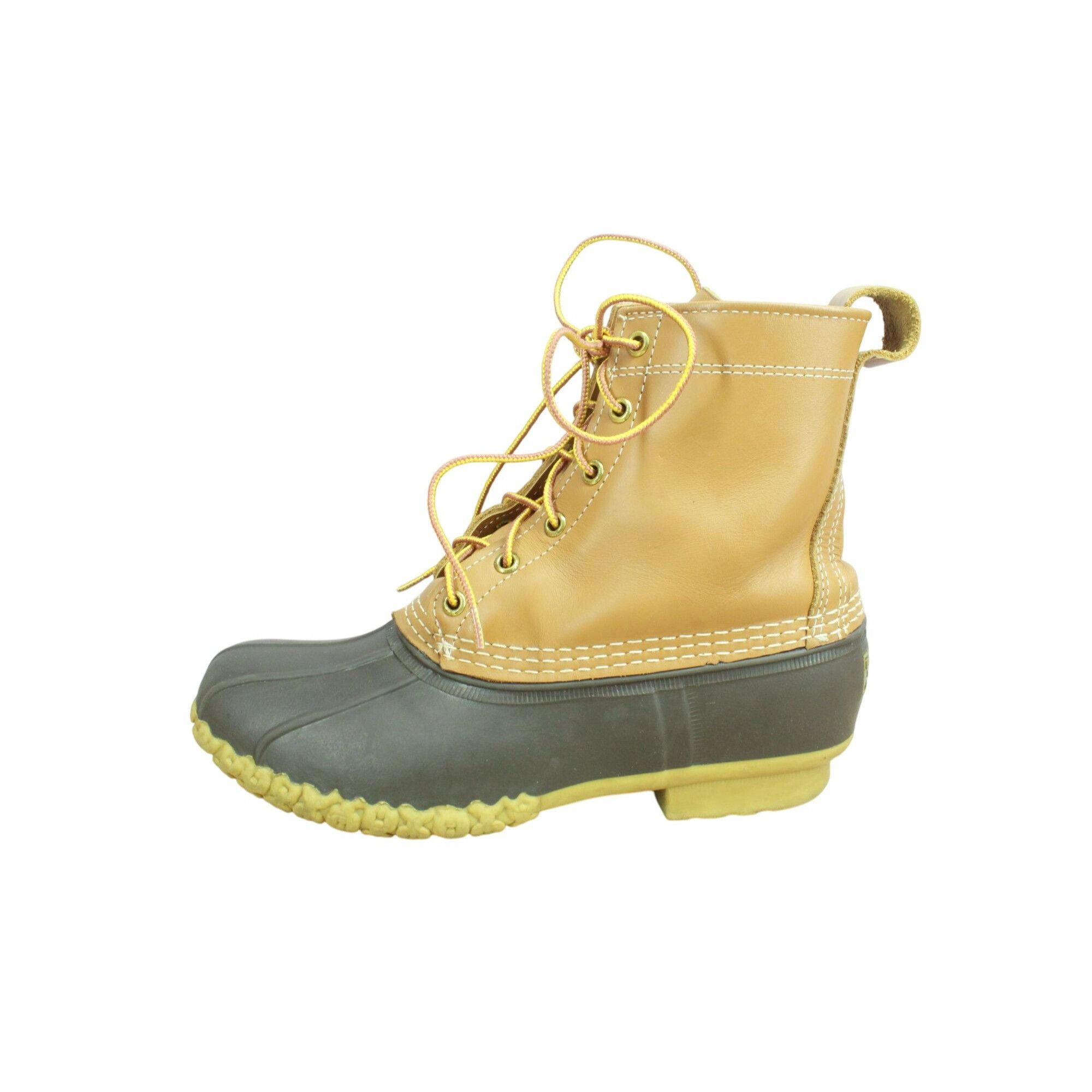 L.L. Bean × Leather LL Bean Women's Leather 8" Insulated Ankle Duck Boots 9 M Size US 9 / IT 39 - 1 Thumbnail
