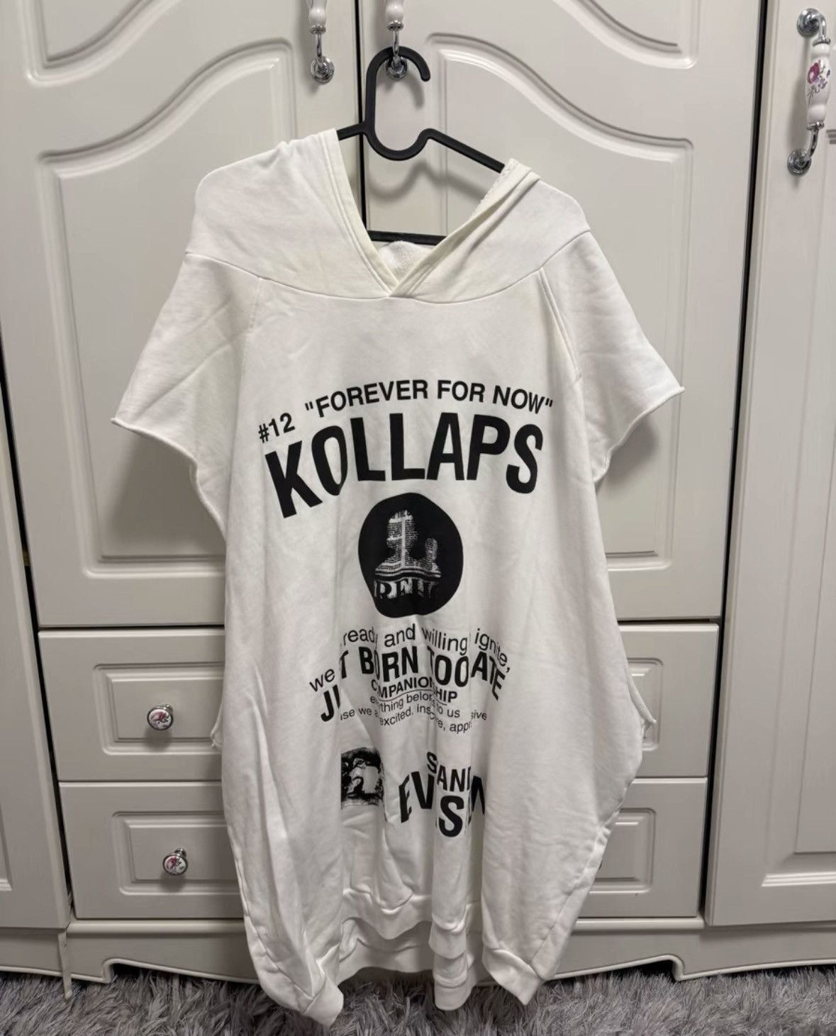 Raf Simons Forever For Now KOLLAPS Sleeveless Hoodie-2506 | Grailed