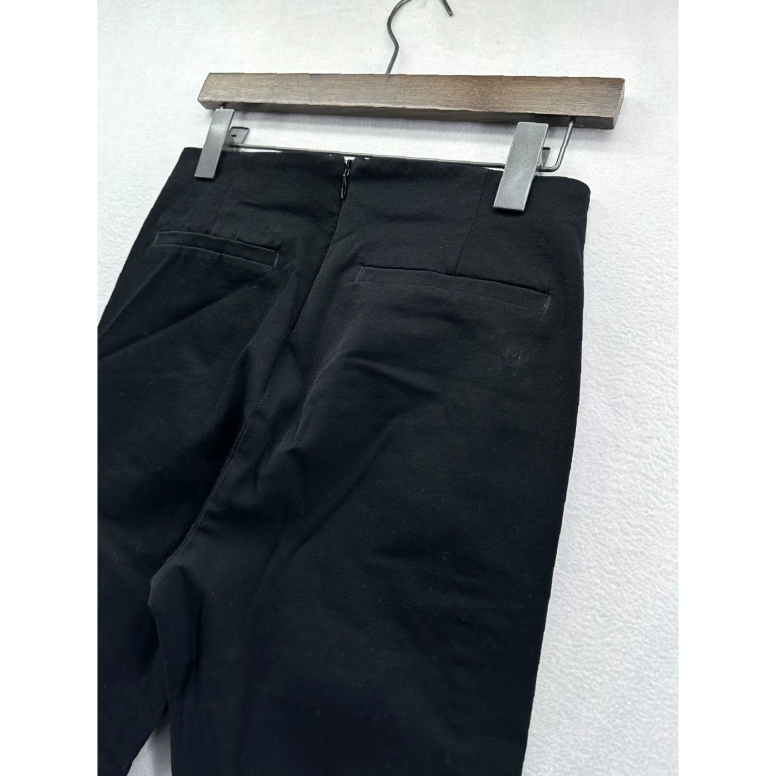 Madewell Madewell Fraser Slim Leg Pant Women's 27 Black Stretch High Rise Waist Trouser Size 27" / US 4 / IT 40 - 5 Thumbnail