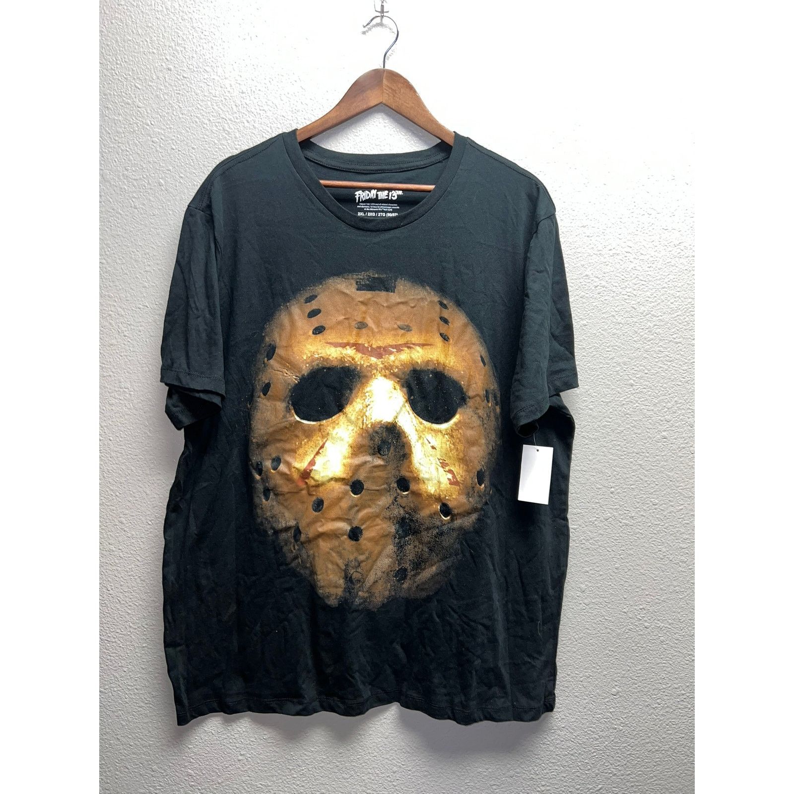 Vintage Friday The 13th Shirt Jason Voorhees Friday Mask Tee NWT 2XL Size US XXL / EU 58 / 5 - 1 Thumbnail
