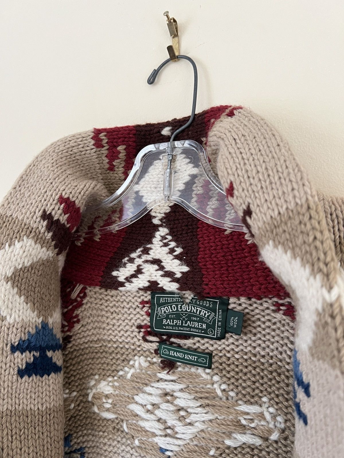 Polo Ralph Lauren Rare❗️Vintage Ralph Lauren Country Hand Knit Sweater Cardigan Size US L / EU 52-54 / 3 - 16 Thumbnail
