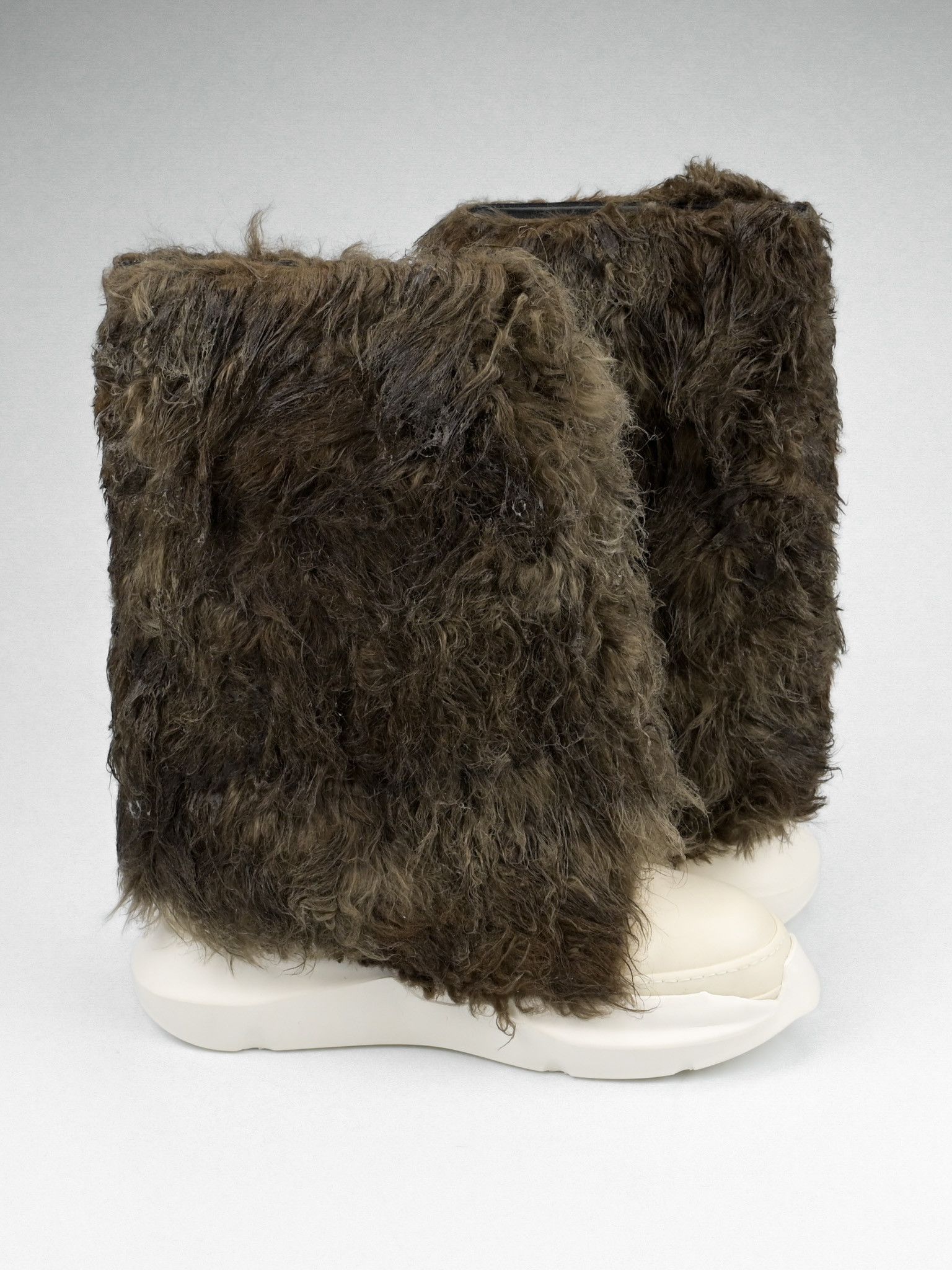Rick Owens Drkshdw Faux-Fur Abstract Boots Size US 11 / EU 44 - 5 Thumbnail
