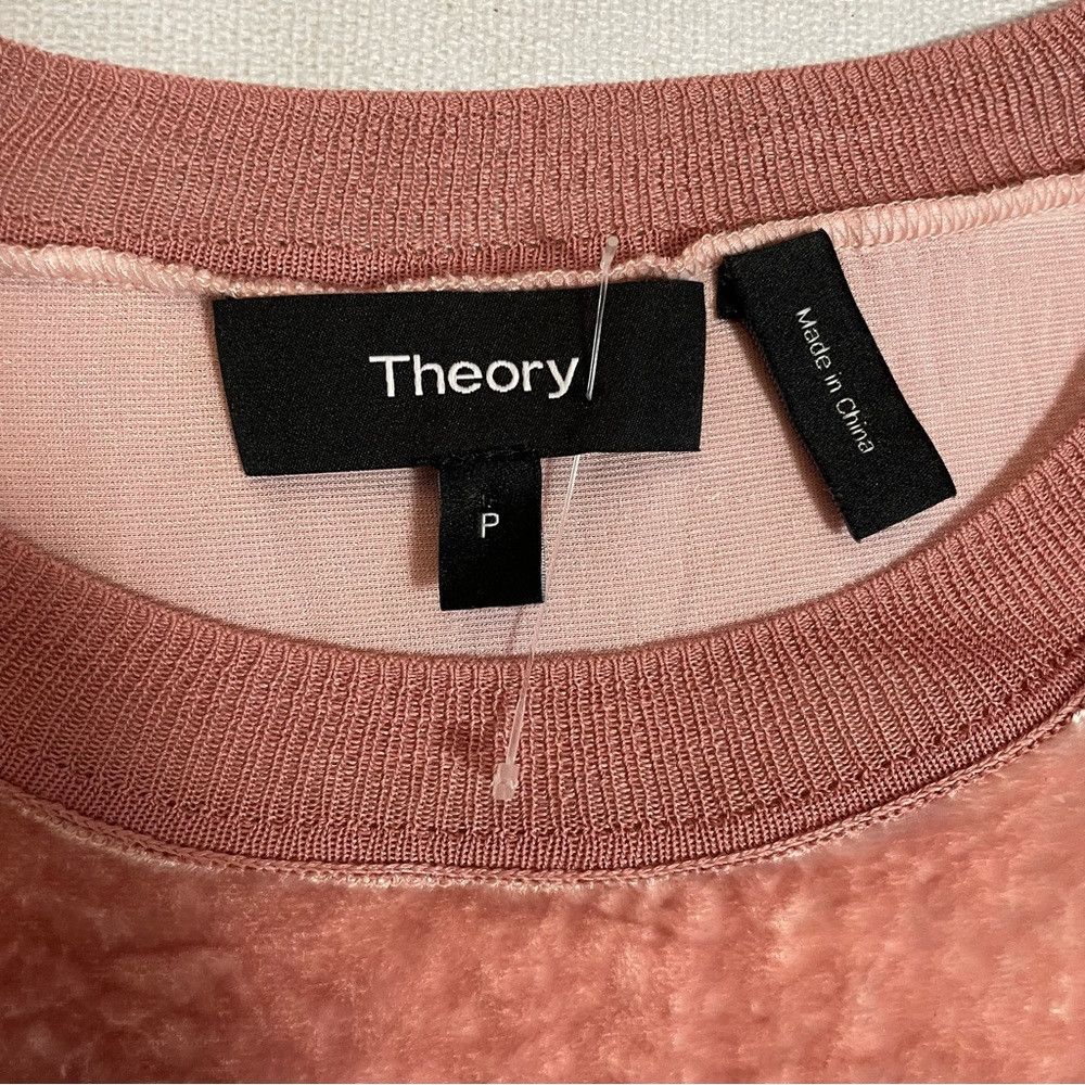 Theory New Theory Crushed Crinkle Velvet Antique Rose Rayon Silk T Size XS / US 0-2 / IT 36-38 - 6 Thumbnail