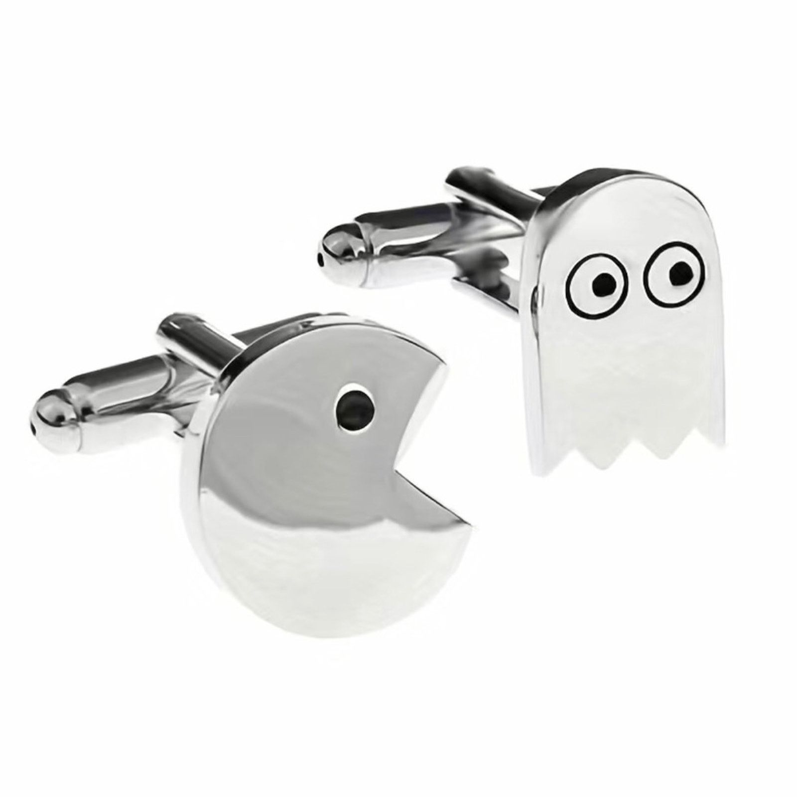 Jewelry Men’s Pac Man & ghost 80s video game novelty cuff link Size ONE SIZE - 1 Thumbnail