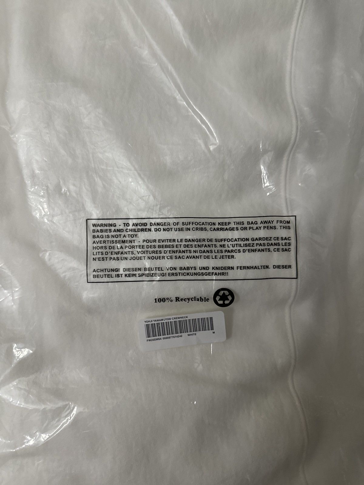 Supreme × Yohji Yamamoto Supreme Yohji Yamamoto Crewneck Sweater Size M - Deadstock Size US M / EU 48-50 / 2 - 3 Thumbnail