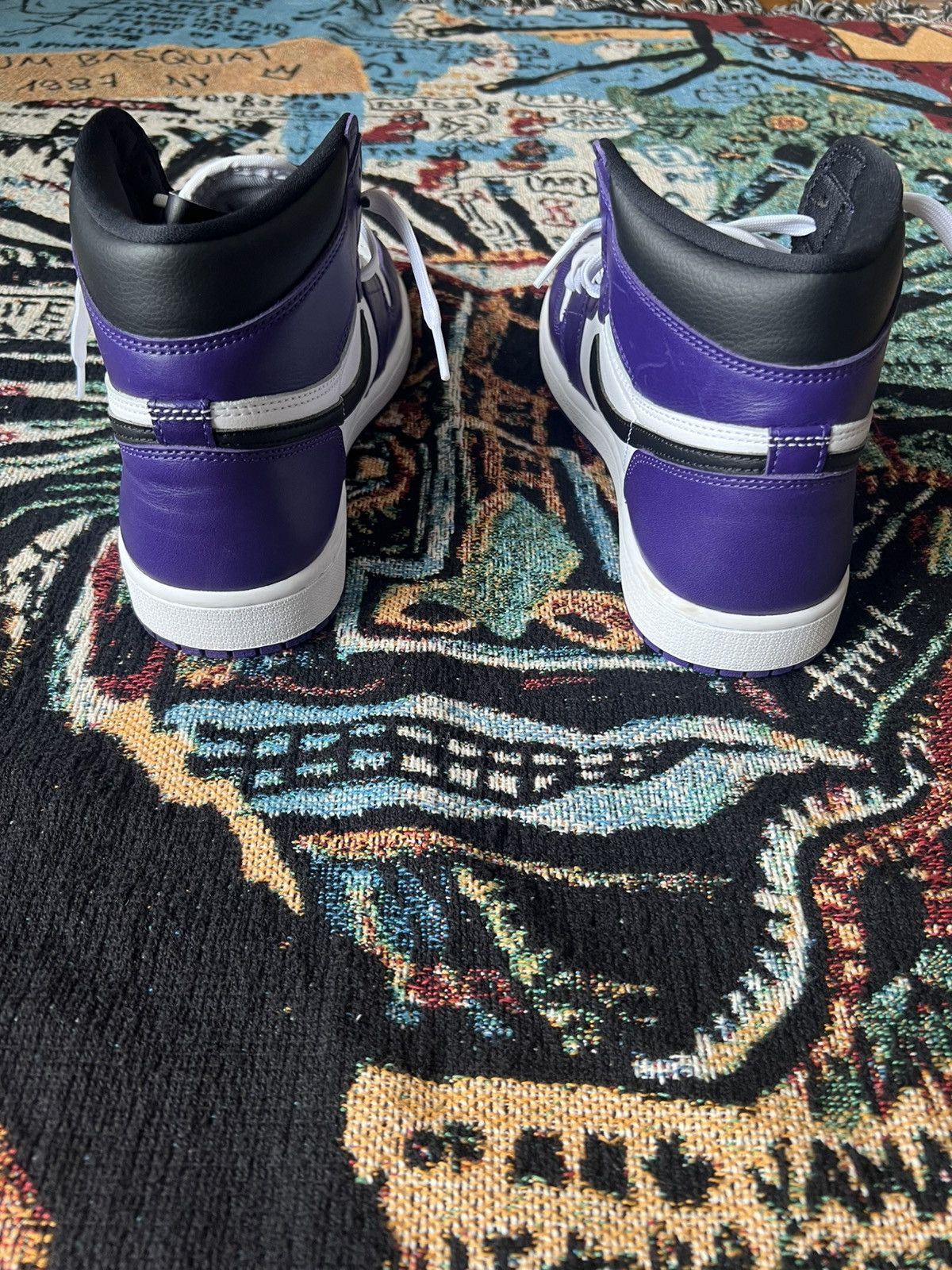 Jordan Brand × Nike Air Jordan 1 OG “Court Purple White” 2020 Size US 9 / EU 42 - 3 Thumbnail