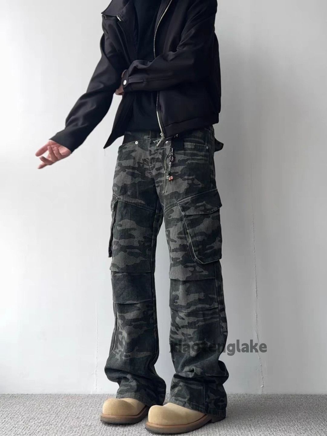 Designer × Vintage unisex utility military tactical punk pleated camo pants Size US 26 / EU 42 - 1 Thumbnail
