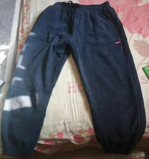 Japanese Brand Autumn Winter Corduroy Sweatpants Men Baggy Size US 33 - 3 Thumbnail