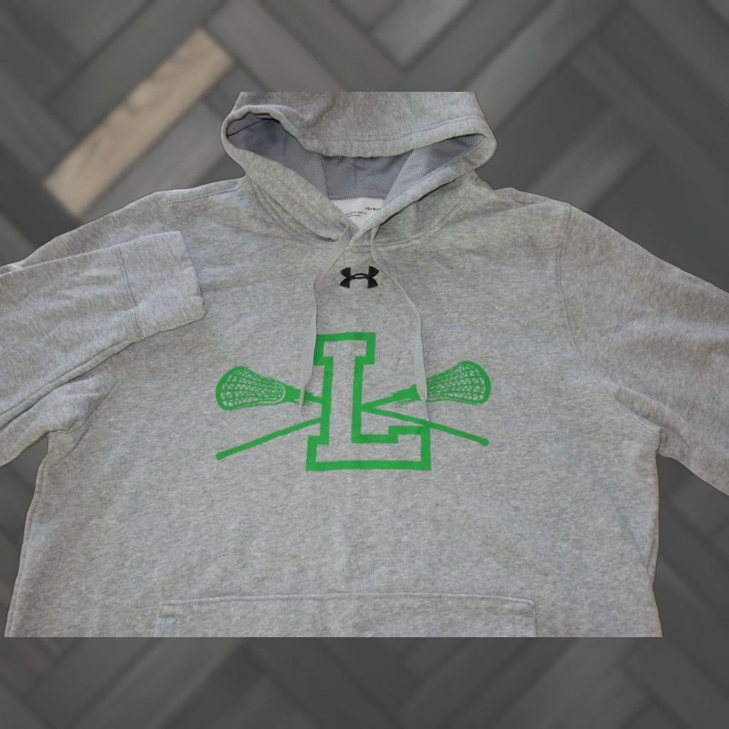 Under Armour VINTAGE Under Armour Men's Hoodie Sweater Size L Lacrosse Gray Pullover Cotton Blend Size US L / EU 52-54 / 3 - 1 Thumbnail