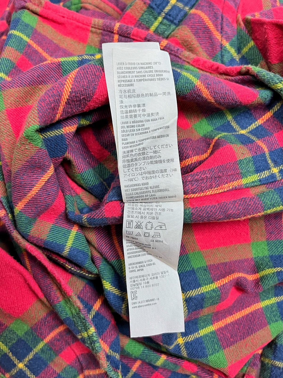 Abercrombie & Fitch × Vintage Y2K Abercrombie & Fitch Double Pocket Plaid Flannel Size US M / EU 48-50 / 2 - 9 Thumbnail
