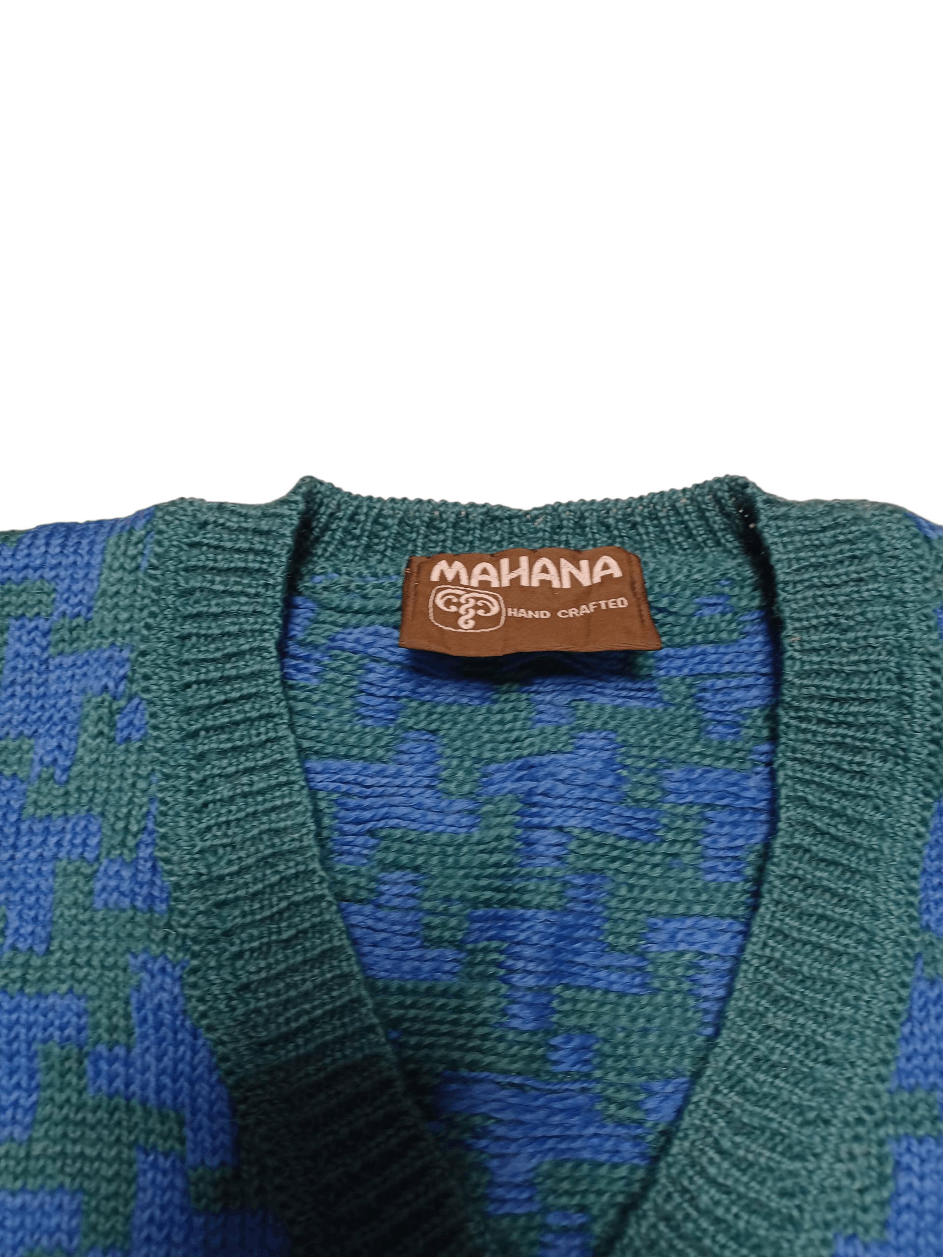 Other VINTAGE MADE IN NEW ZEALAND 100% LAMBSWOOL V-NECK SWEATER Size US M / EU 48-50 / 2 - 2 Thumbnail