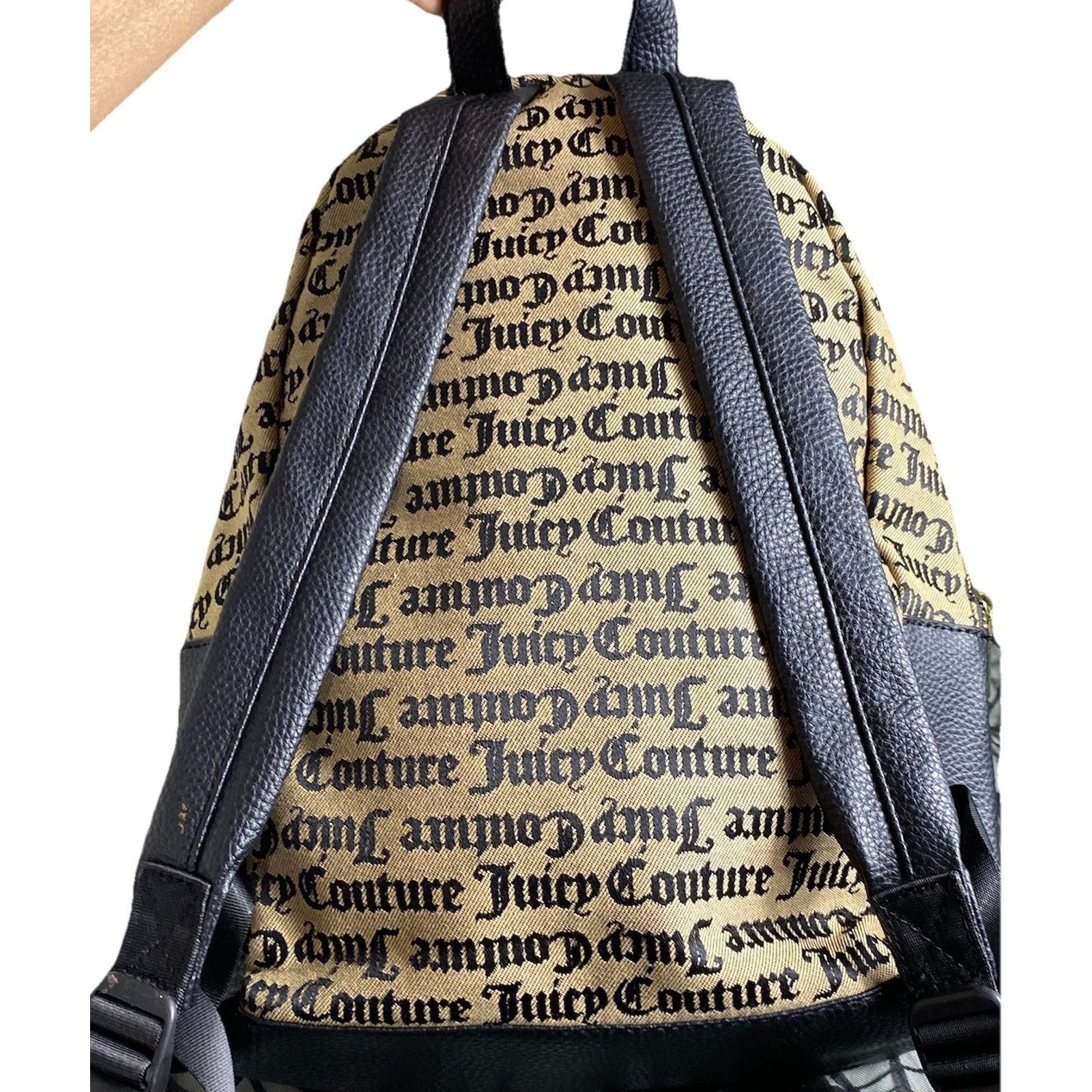 Juicy Couture Juicy Couture Women's Full Size Backpack Purse Brown EUC Size ONE SIZE - 6 Thumbnail