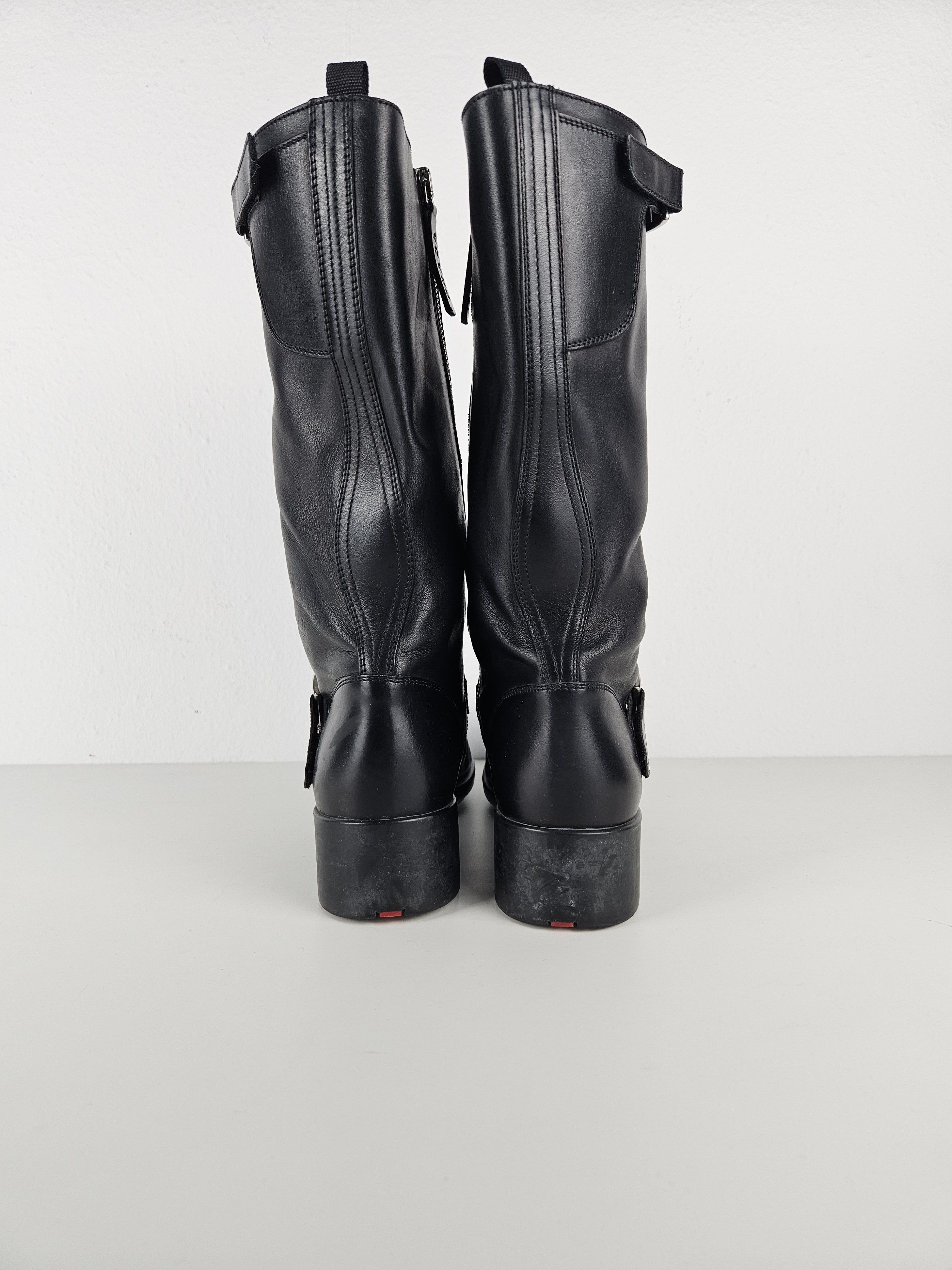 Prada Archive Prada leather buckled riding boots Size US 9 / IT 39 - 7 Thumbnail