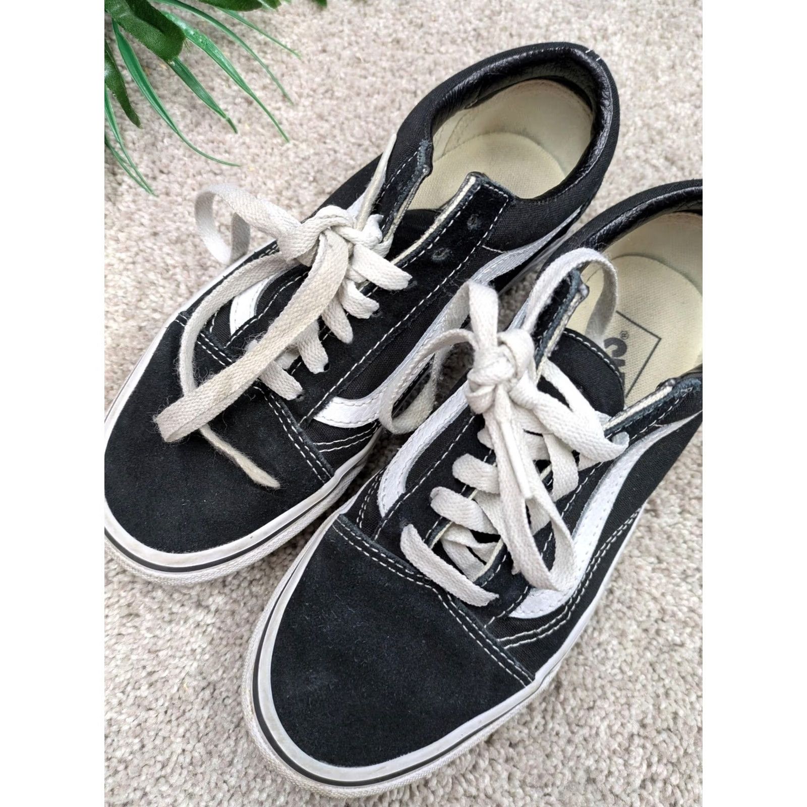 Vans VANS Old Skool Shoes Womens Size 6 Black White Low Top Skate Sneakers Size M / US 6-8 / IT 42-44 - 2 Thumbnail