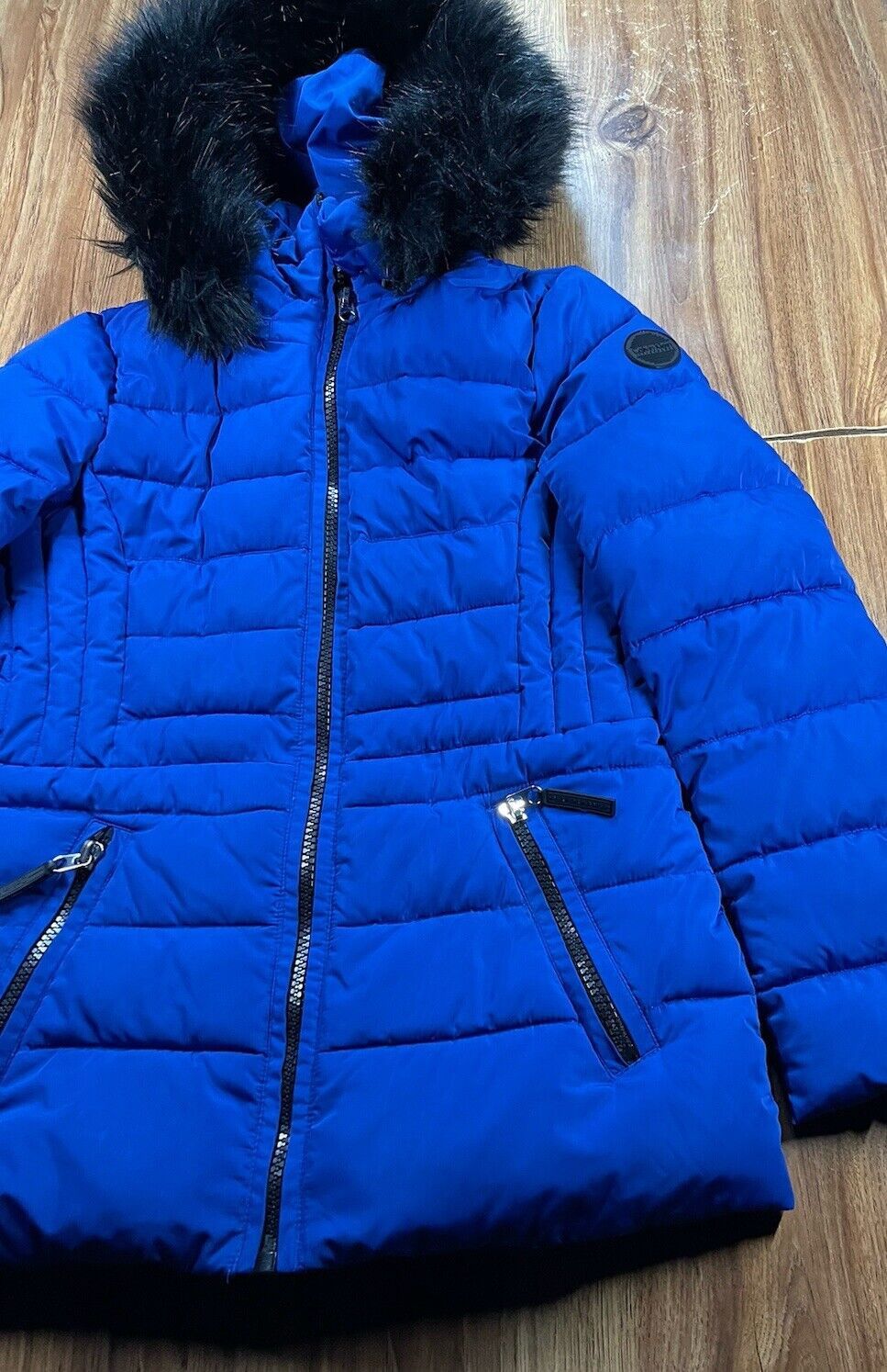 Calvin Klein CALVIN KLEIN Performance Woman’s Black Fur Hood Jacket Size XS / US 0-2 / IT 36-38 - 2 Thumbnail