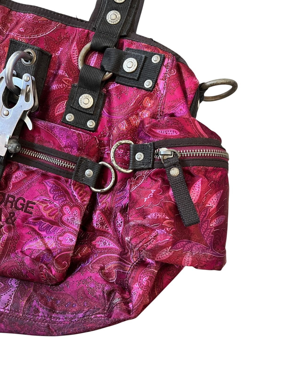 George Gina & Lucy 2000 George, Gina & Lucy Danish Bobtail Paisley Pattern Bag Size ONE SIZE - 4 Thumbnail