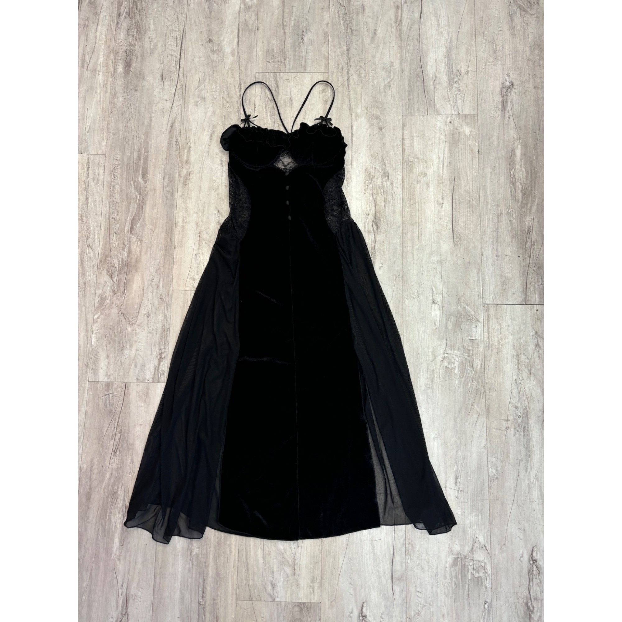 Other XS Velvet Long Dress Size XS / US 0-2 / IT 36-38 - 1 Thumbnail