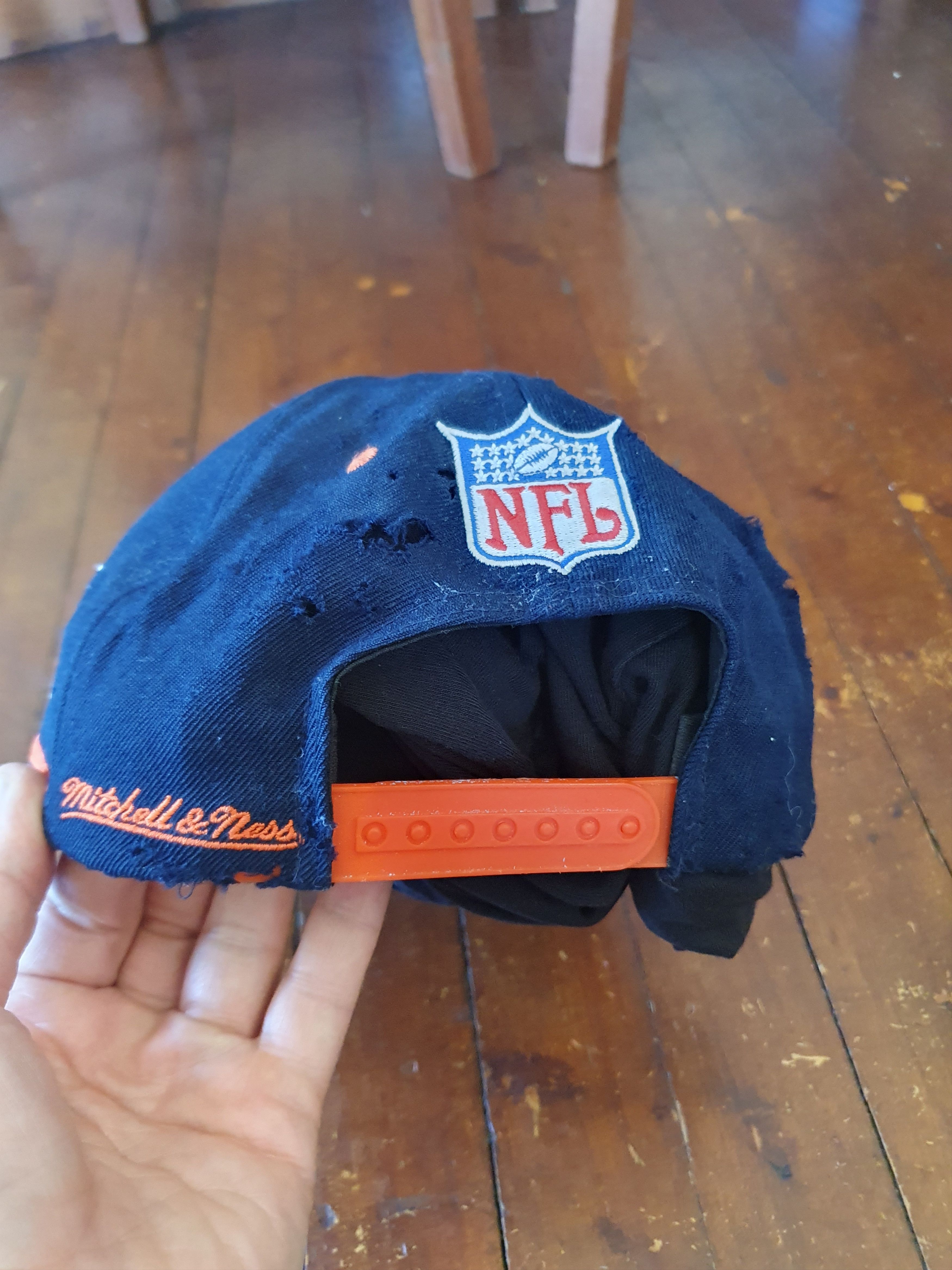Mitchell & Ness × NFL Chicago Bears Diamond Cut Snapback Hat Mitchell & Ness Size ONE SIZE - 4 Thumbnail