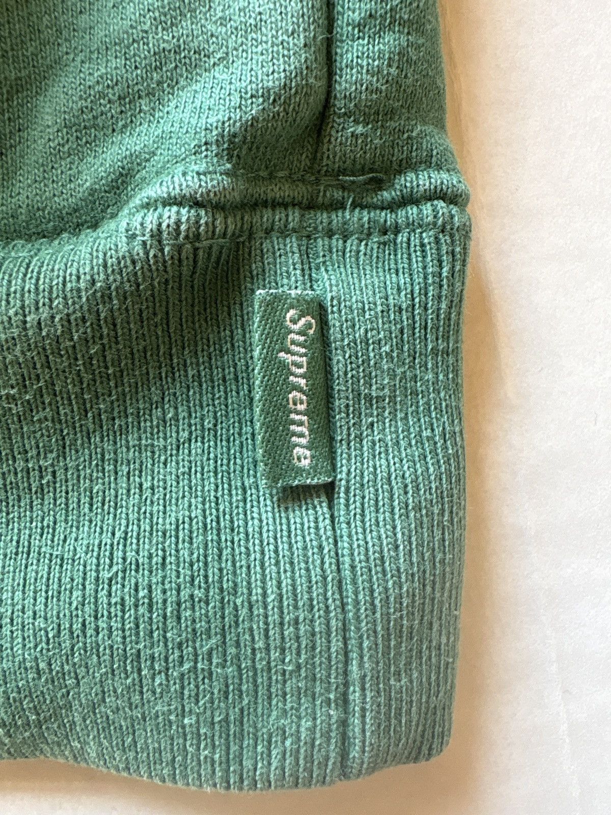 Supreme Supreme SS18 Logo Piping Half Zip Green SIZE S Size US S / EU 44-46 / 1 - 7 Thumbnail