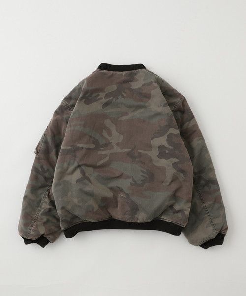 Fostex Garments FOSTEX ANTIQUE WASH DOUBLE FACE CAMO BOMBER JACKET Size US XL / EU 56 / 4 - 11 Thumbnail