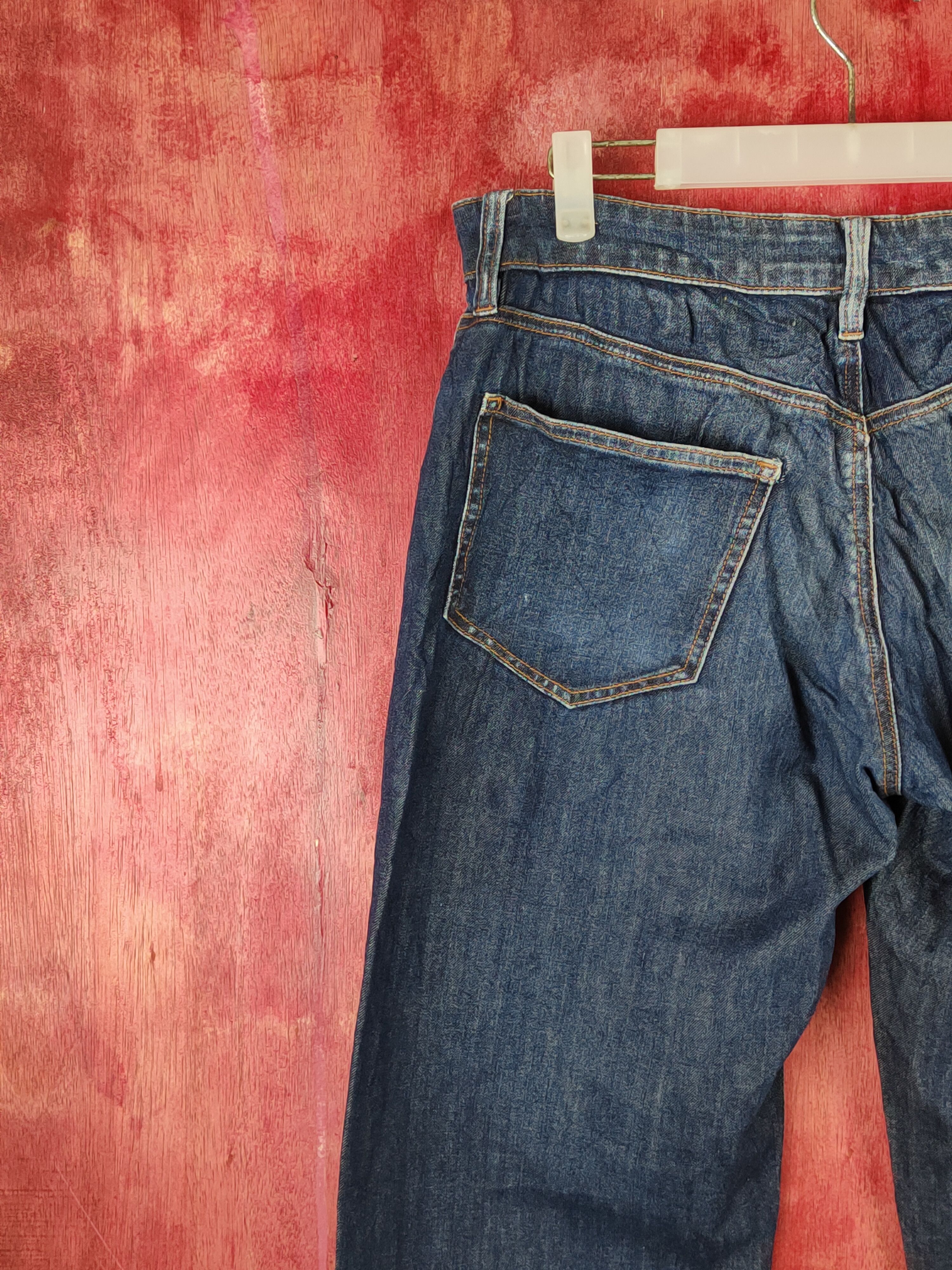 Japanese Brand Japanese Brand Dark Blue Distressed Ripped Jeans #S1690 Size US 31 - 8 Thumbnail