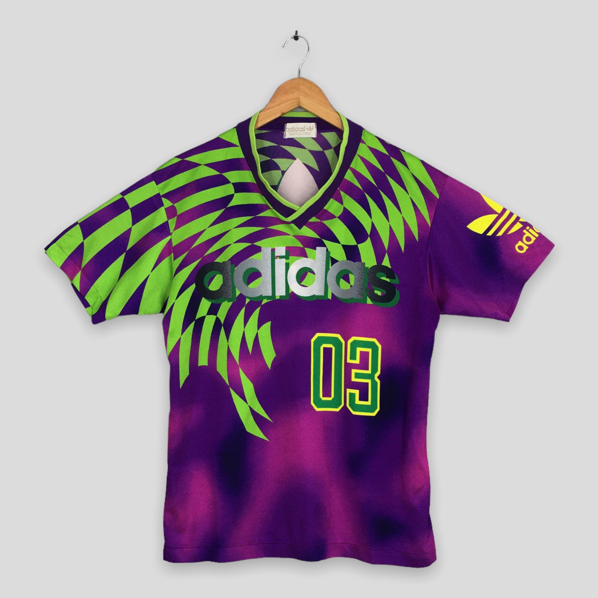 Adidas × Vintage Vintage 80's Adidas Trefoil #03 Jersey Medium Size US M / EU 48-50 / 2 - 1 Thumbnail