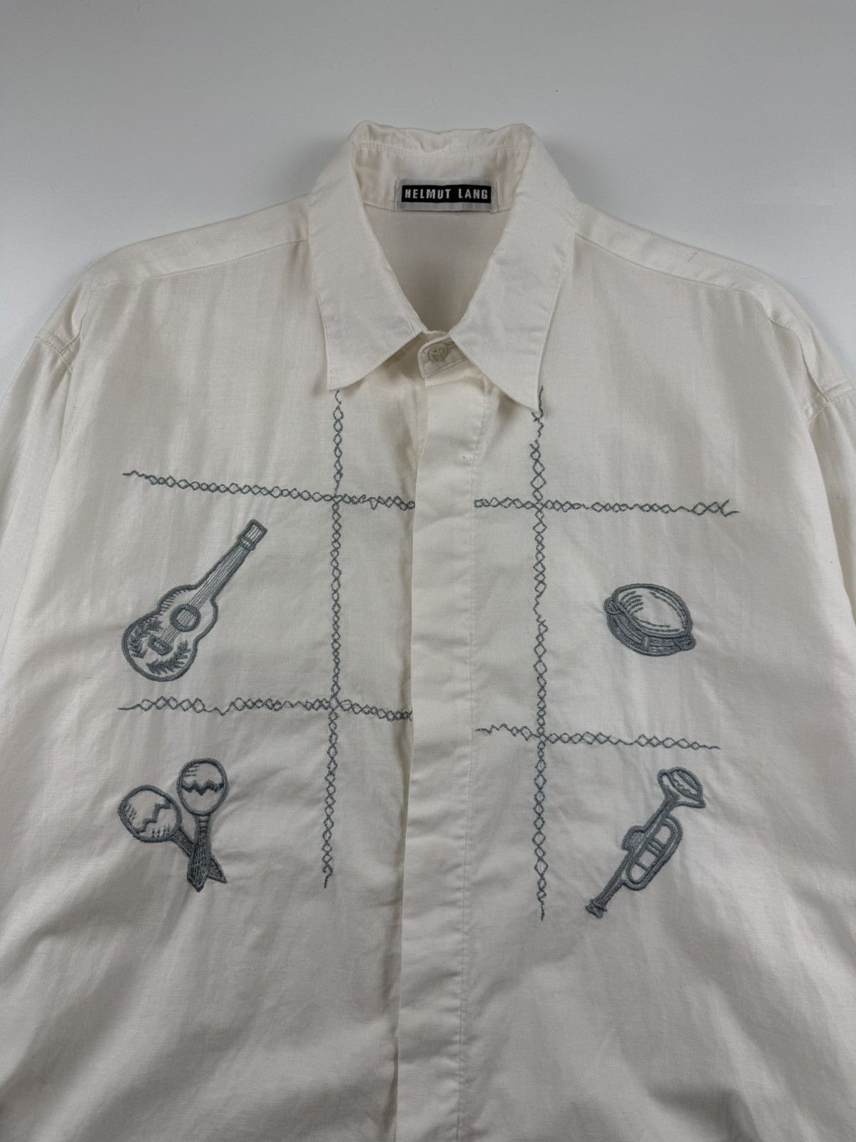 Helmut Lang Vintage Helmut Lang Linen Shirt Size US XL / EU 56 / 4 - 5 Thumbnail
