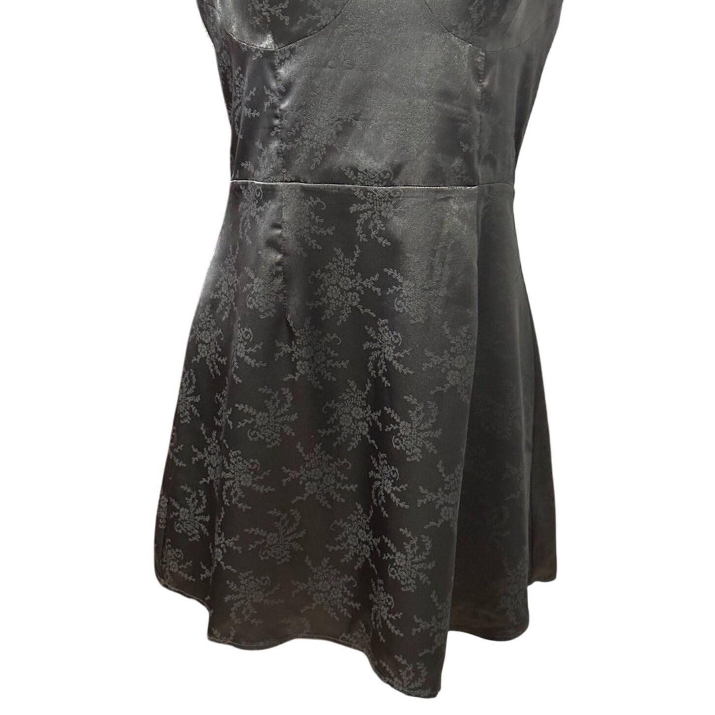 Other Bp Slip Dress Floral Jacquard Design Sleeveless Black Medium Size M / US 6-8 / IT 42-44 - 3 Thumbnail