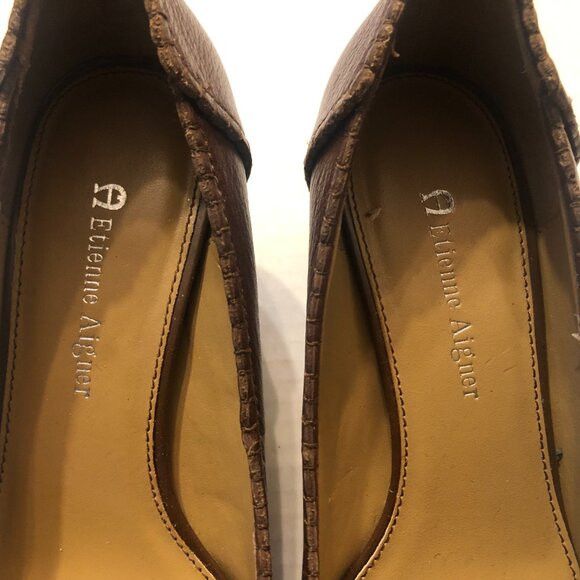 Etienne Aigner Etienne Aigner women's leather pump shoes size: 5 1/2M Size US 5.5 / IT 35.5 - 2 Thumbnail